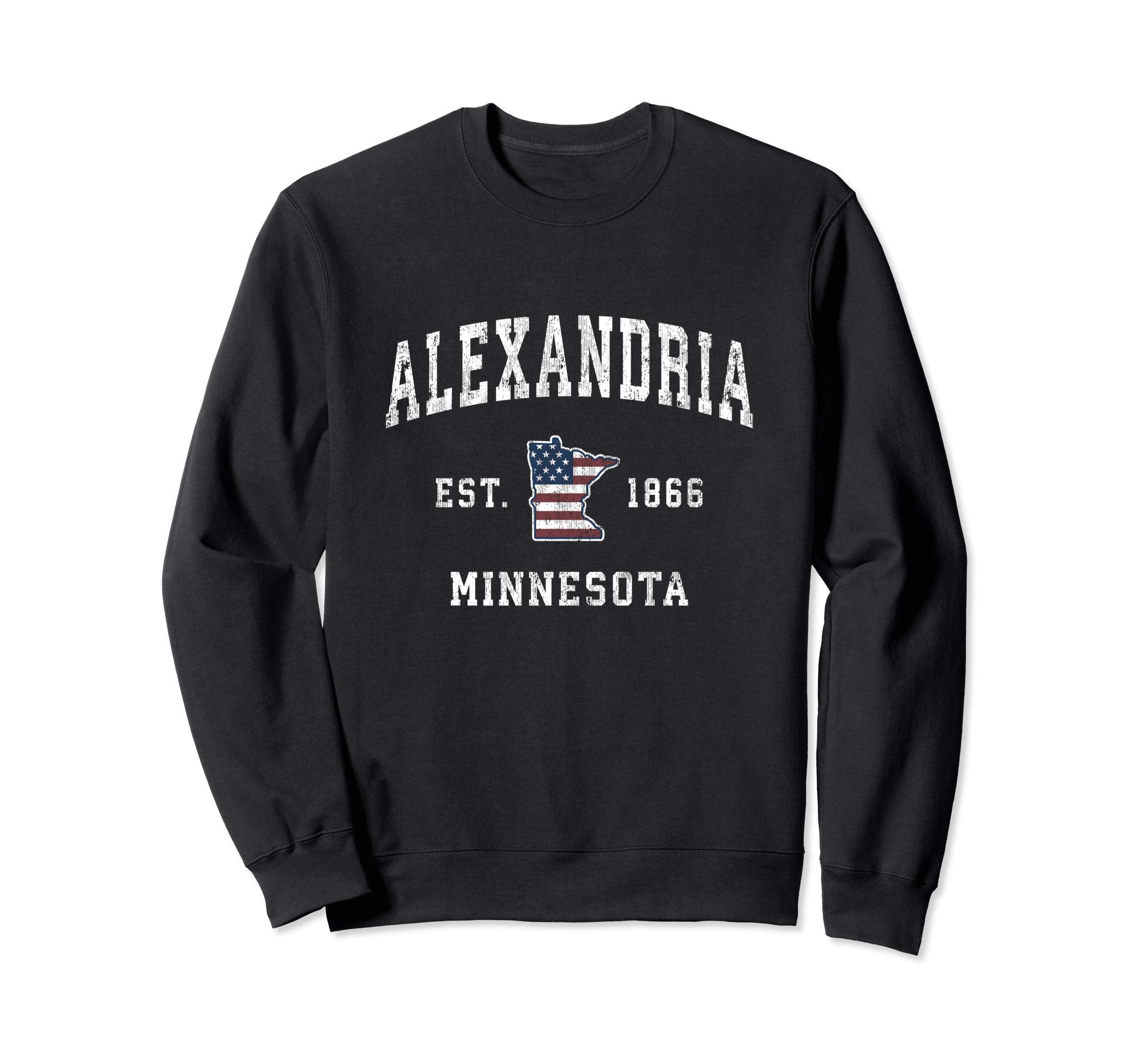 Alexandria Minnesota Mn American Sweatshirt - Trendy Graphic for Adults - T-Shirt, Sweatshirt, Hoodie