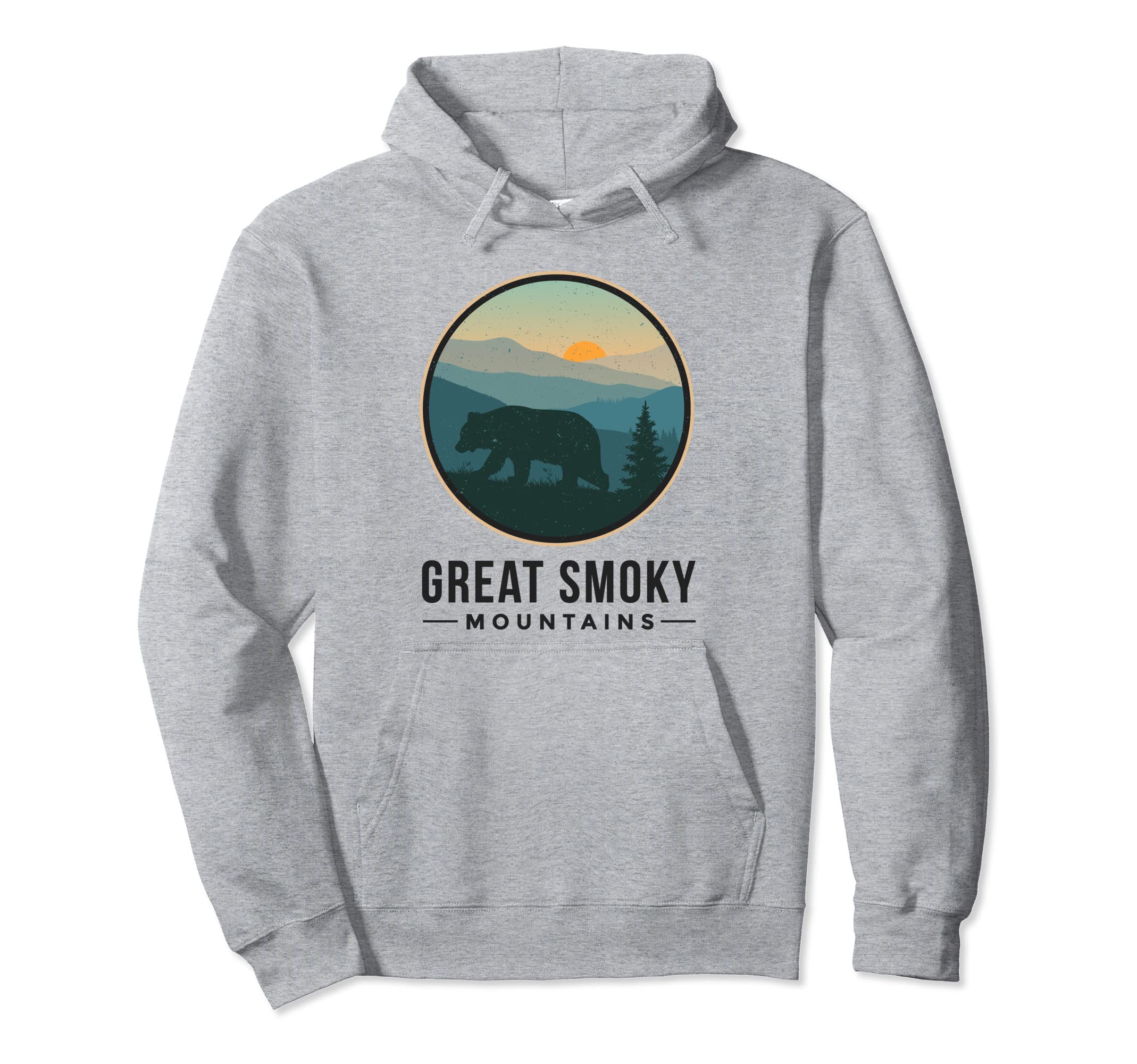 Great Smoky Mountains National Park Bear Hoodie - Unique Graphic Men Women - T-Shirt, Sweatshirt, Hoodie