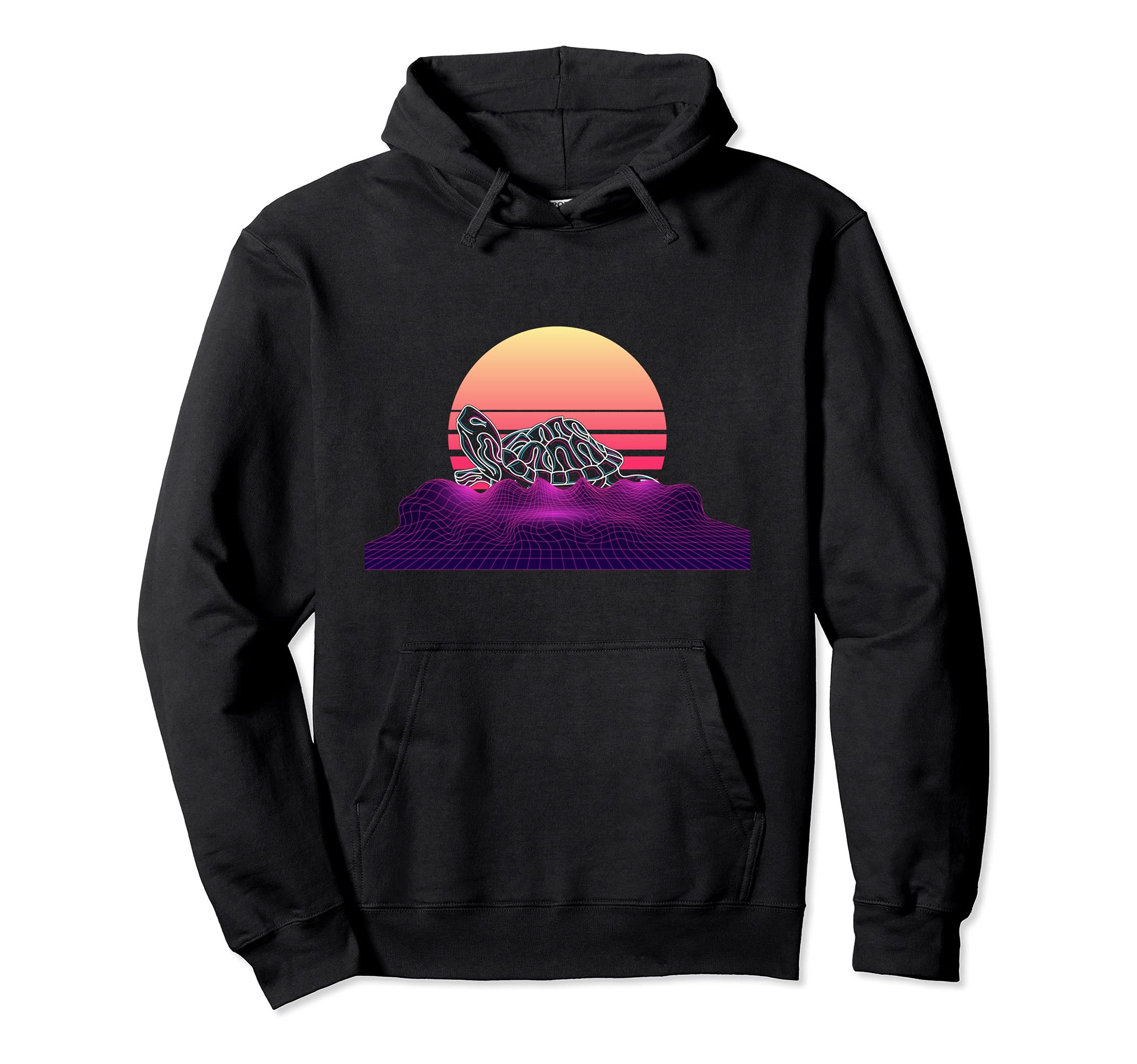 Vaporwave Aesthetic Ocean Animal Hoodie - Aesthetic Graphic Men Women - T-Shirt, Sweatshirt, Hoodie