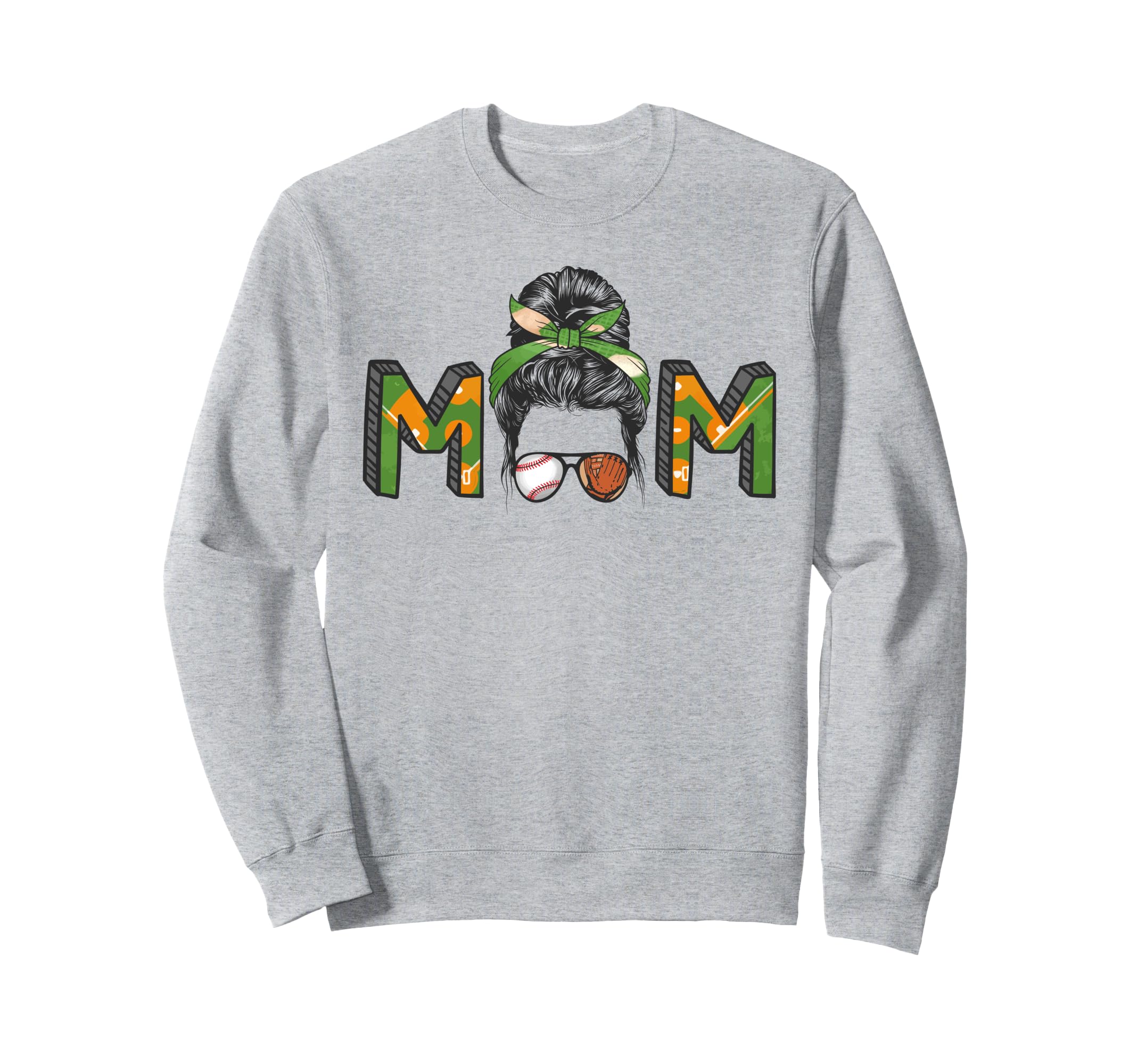 Baseball Mom Pride Sporty Mom Vibes Sweatshirt - Custom Art Print Unisex - T-Shirt, Sweatshirt, Hoodie