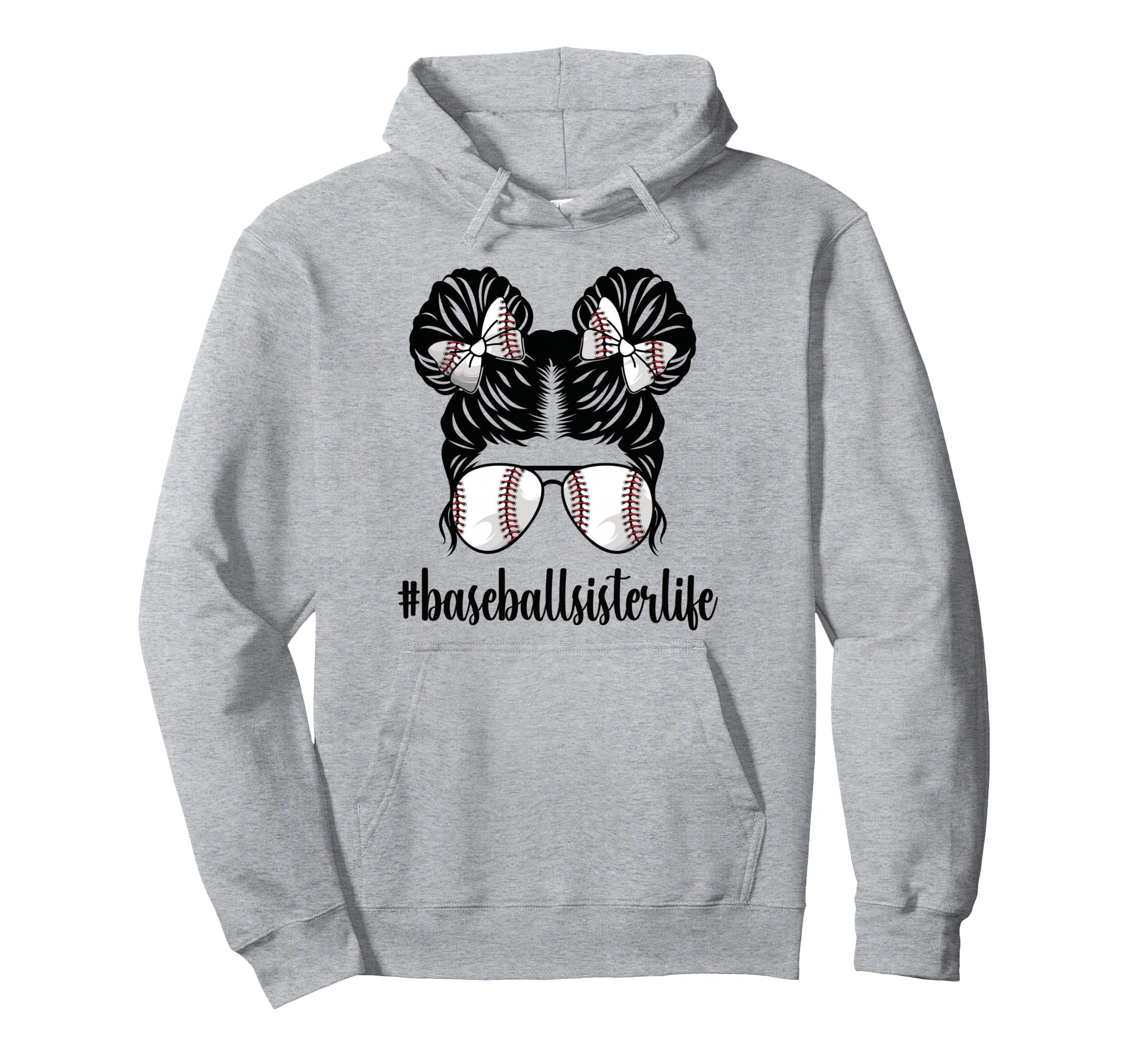 Proud Baseball Sister Baseball Player Hoodie - Casual Everyday Wear Unisex - T-Shirt, Sweatshirt, Hoodie