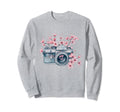 Photographer Camera Flowers Sweatshirt - Unique Graphic for Adults - T-Shirt, Sweatshirt, Hoodie