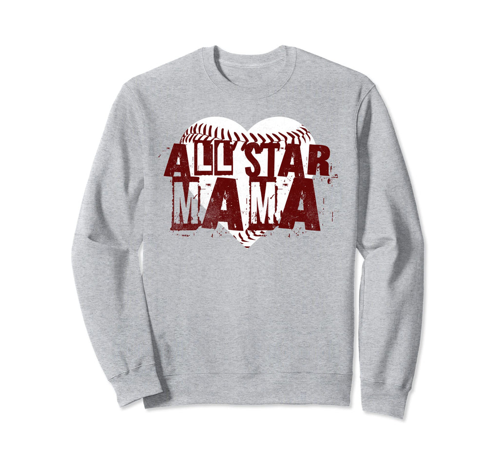 Baseball All Star Mom Softball Sweatshirt - Custom Art Print for Adults - T-Shirt, Sweatshirt, Hoodie