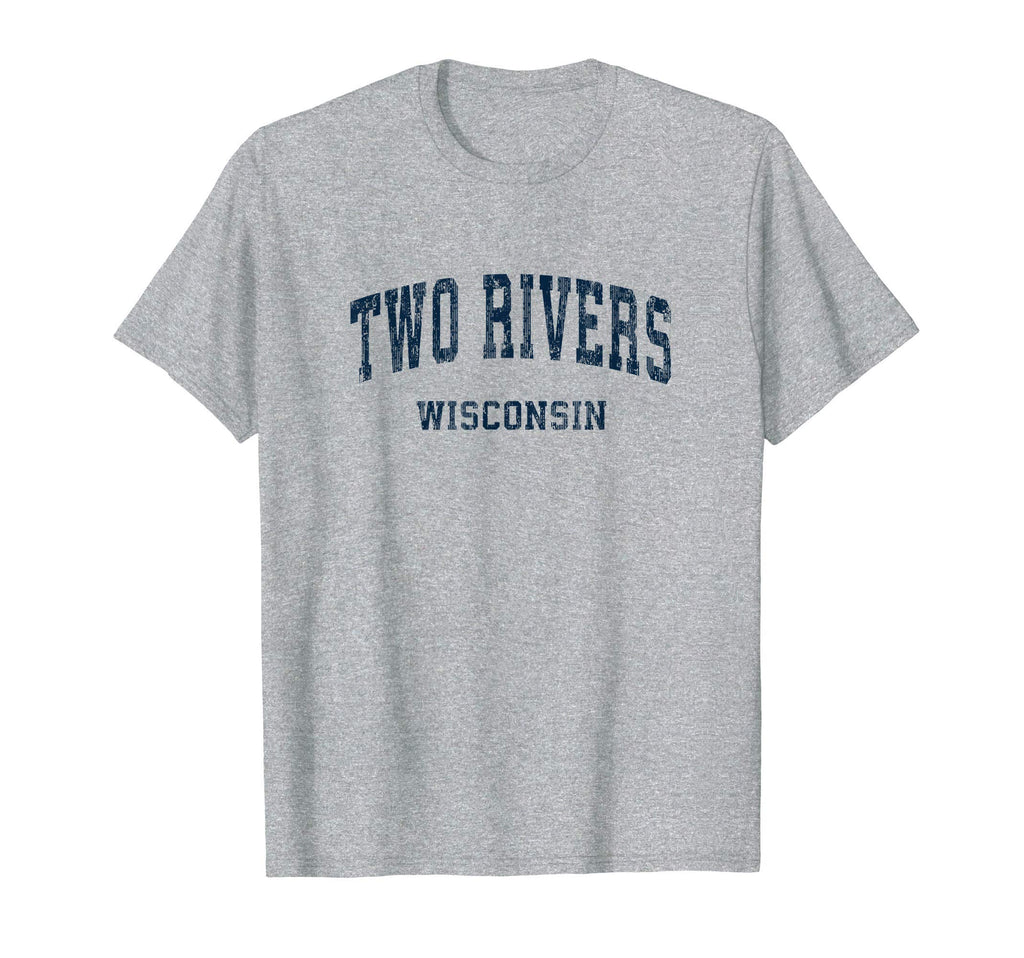 Two Rivers Wisconsin Wi Varsity T-Shirt - Fun Novelty Design Men Women - T-Shirt, Sweatshirt, Hoodie