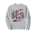 Golden Retriever Ufo Western Sweatshirt - Fun Novelty Design for Adults - T-Shirt, Sweatshirt, Hoodie
