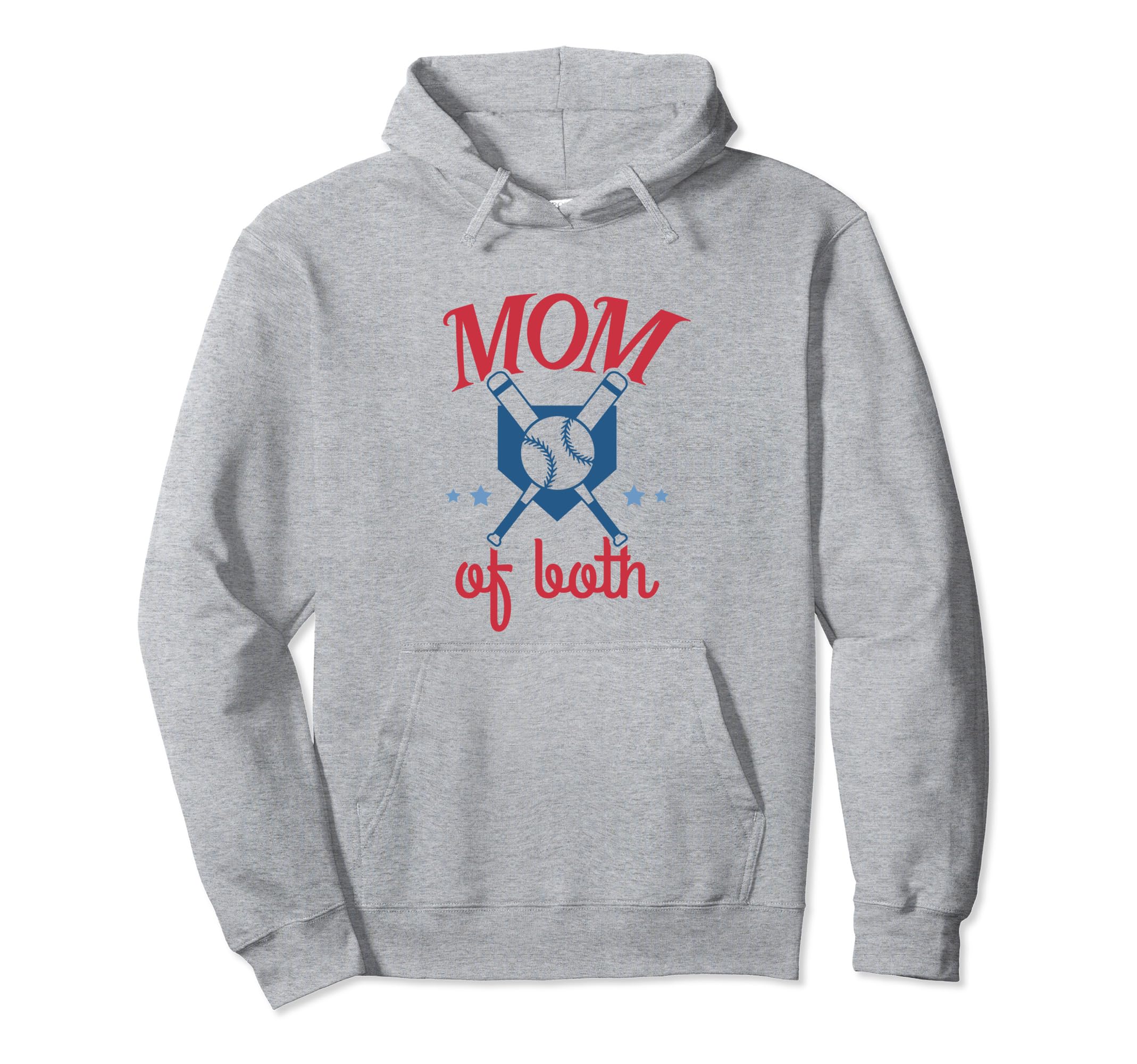 Mom Both Softball Baseball Mama Moms Hoodie - Trendy Graphic Men Women - T-Shirt, Sweatshirt, Hoodie