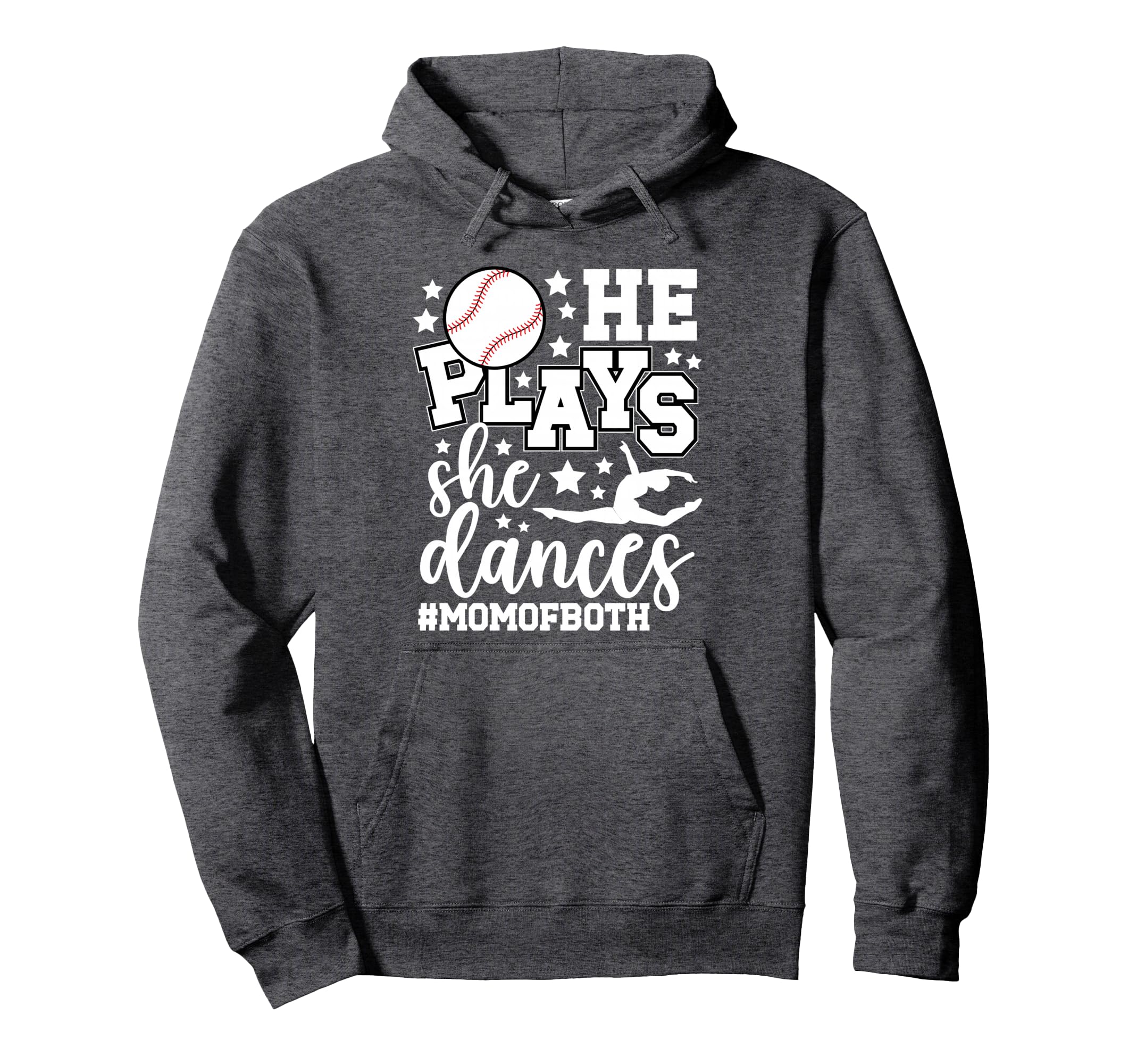 He Plays She Dances Mom Both Dancing Hoodie - Aesthetic Graphic for Adults - T-Shirt, Sweatshirt, Hoodie