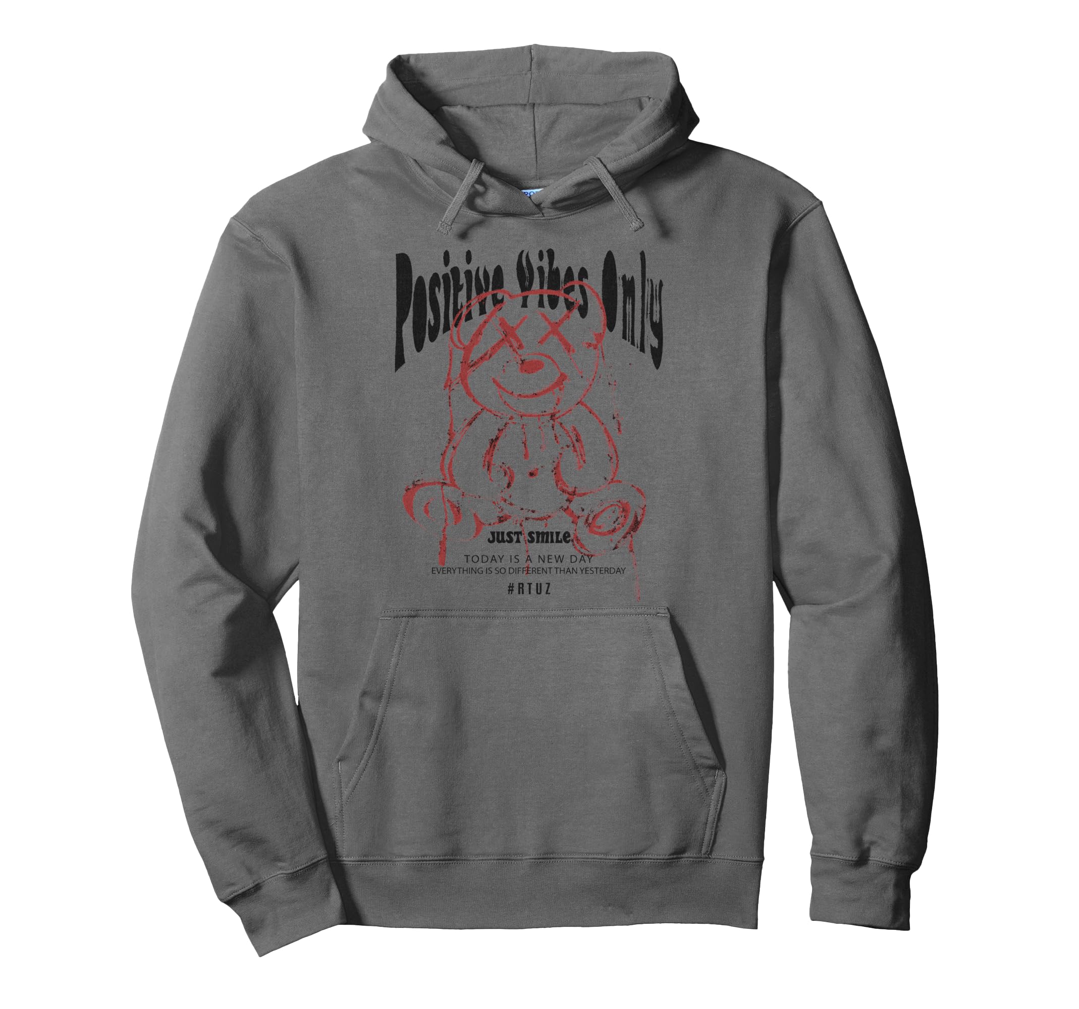 Aesthetic Streetwear Teddy Bear Hoodie - Custom Art Print Unisex - T-Shirt, Sweatshirt, Hoodie