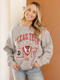 Texas Tech Red Raiders Prep Patch Gray Thrifted - Adult & Kids T-Shirts, Sweatshirts & Hoodies apparel design preview 1