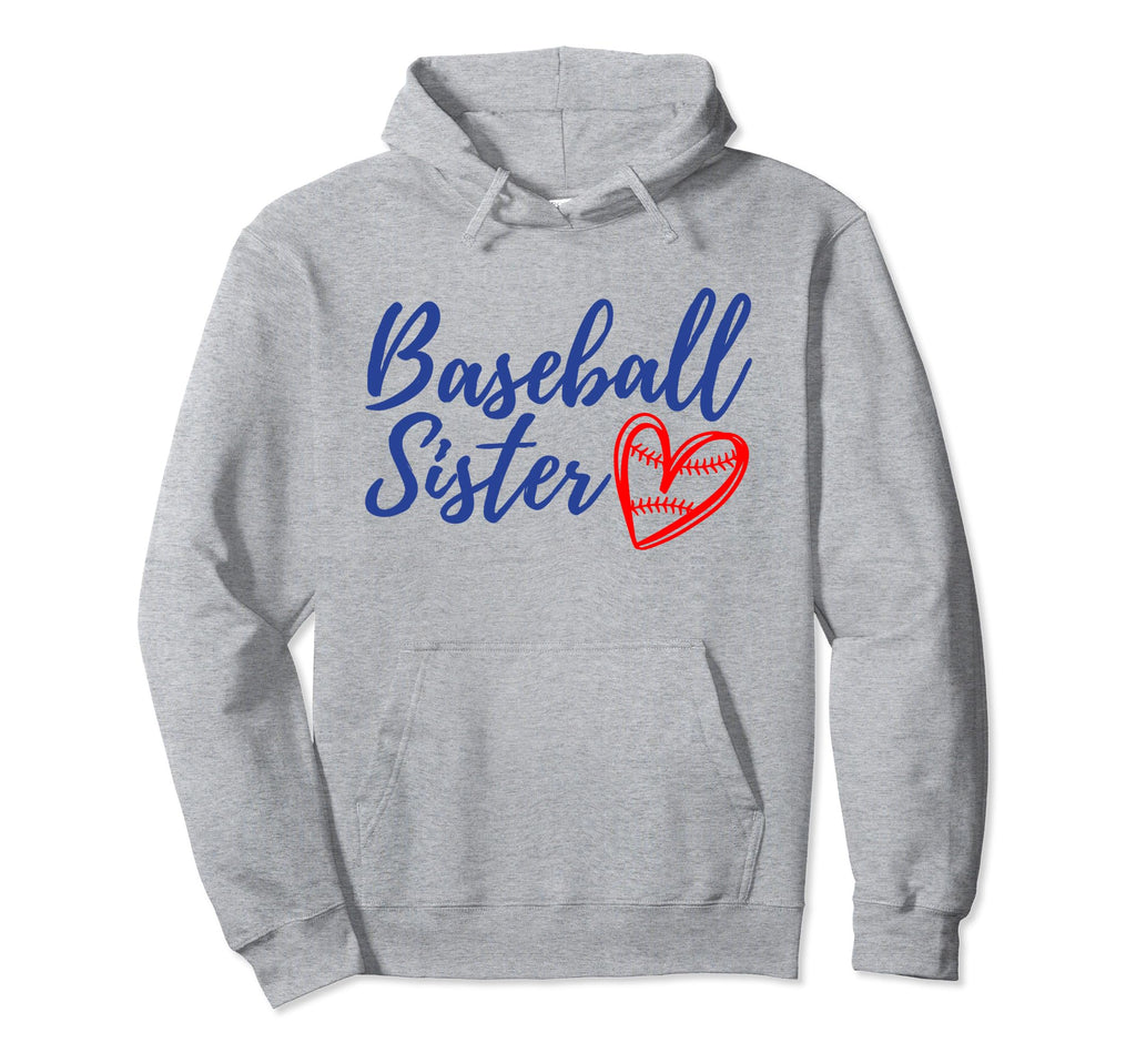 Baseball Sister Heart Matching Family Hoodie - Fun Novelty Design Unisex - T-Shirt, Sweatshirt, Hoodie