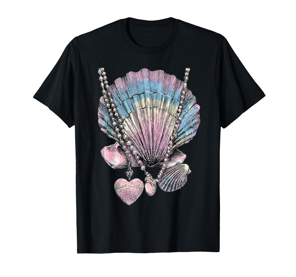 Whimsical Seashells Dreamy Art Beach T-Shirt - Trendy Graphic for Adults - T-Shirt, Sweatshirt, Hoodie