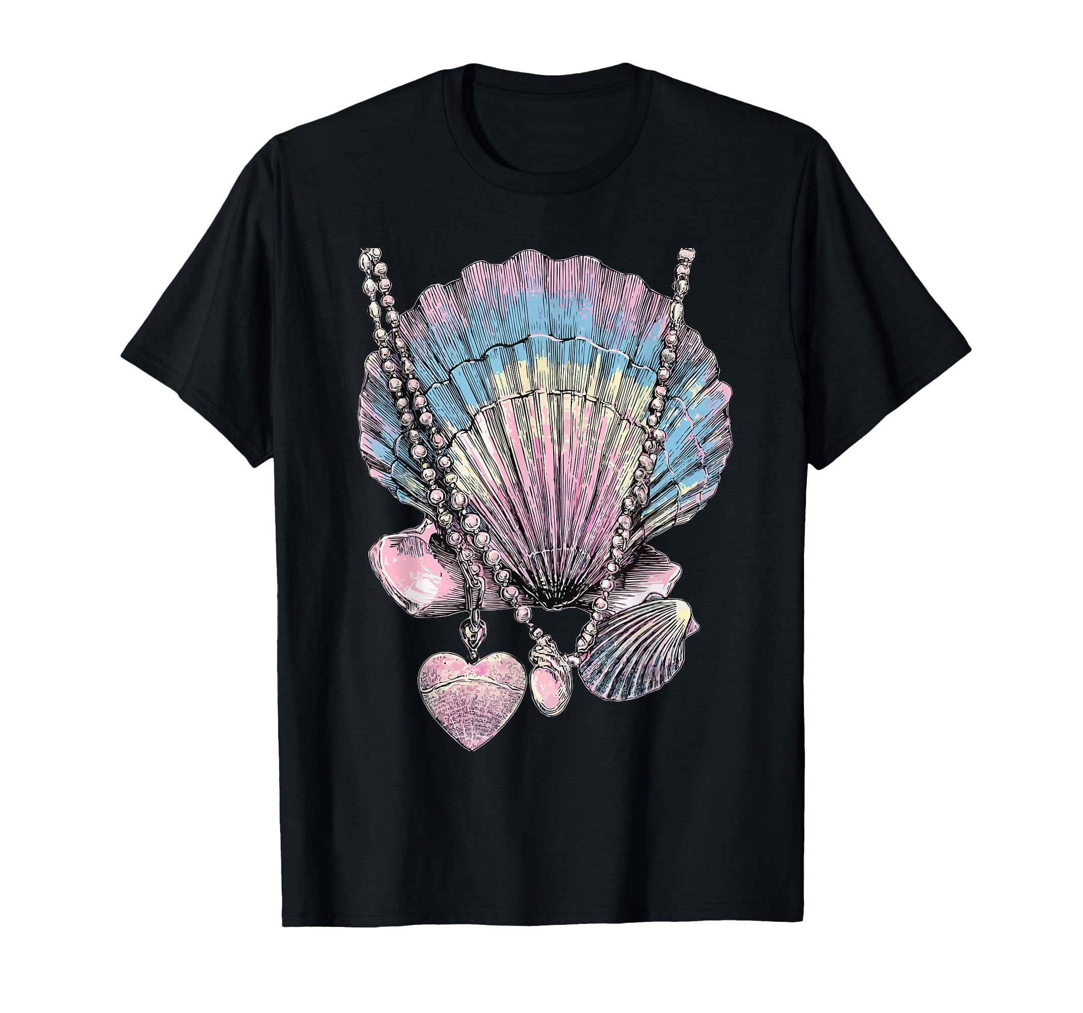 Whimsical Seashells Dreamy Art Beach T-Shirt - Trendy Graphic for Adults - T-Shirt, Sweatshirt, Hoodie