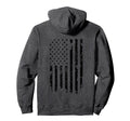 Distressed American Flag Hoodie - Novelty Apparel for Adults - T-Shirt, Sweatshirt, Hoodie