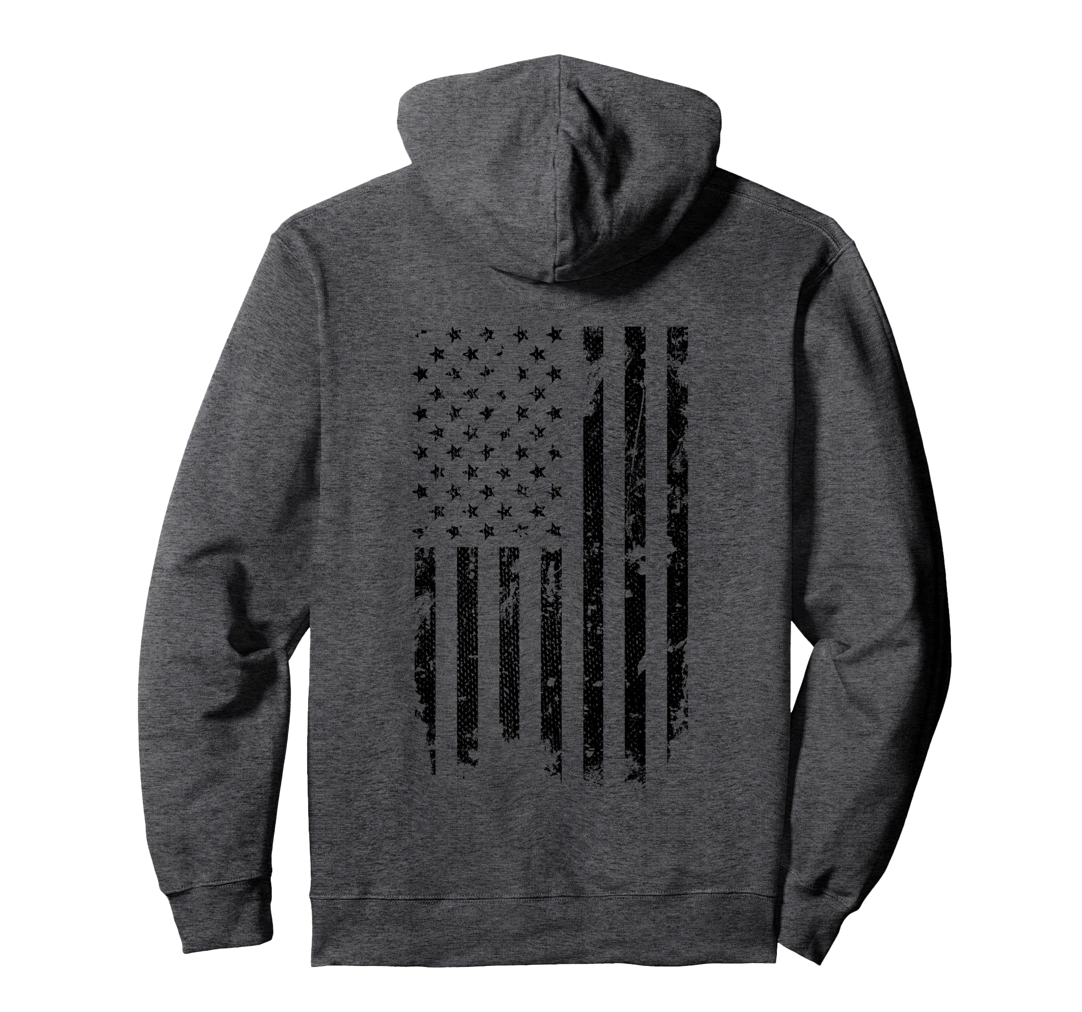 Distressed American Flag Hoodie - Novelty Apparel for Adults - T-Shirt, Sweatshirt, Hoodie
