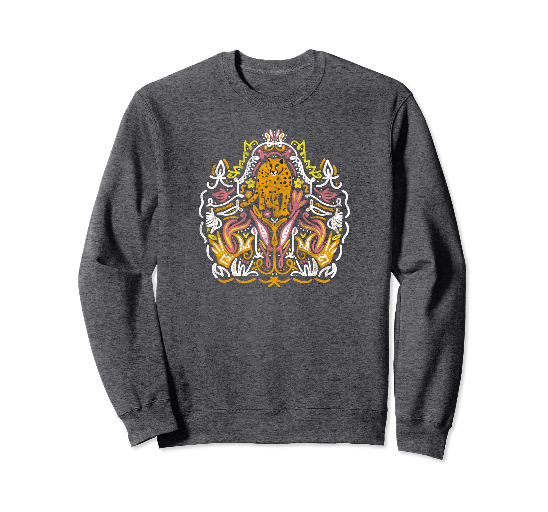 Y2K Aesthetic Cheetah Jungle Sweatshirt - Aesthetic Graphic for Adults - T-Shirt, Sweatshirt, Hoodie