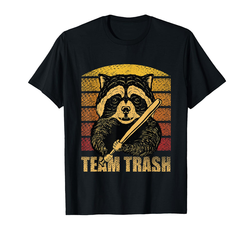 Raccoon Team Trash Baseball Trash Panda T-Shirt - Unique Graphic Unisex - T-Shirt, Sweatshirt, Hoodie