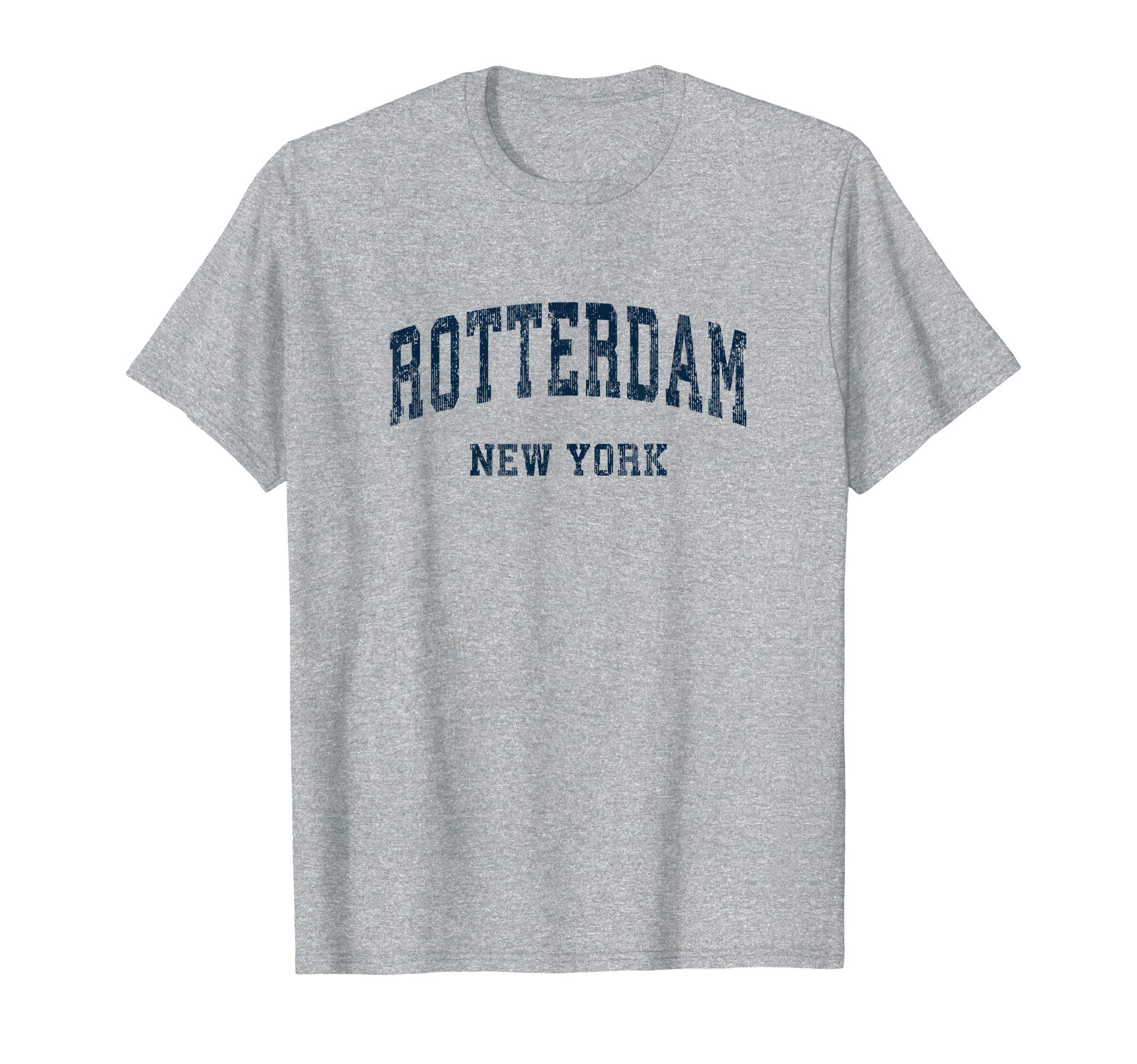 Rotterdam New York Ny Varsity Sports Navy T-Shirt - Novelty Apparel Unisex - T-Shirt, Sweatshirt, Hoodie
