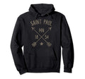 Saint Paul Minnesota Distressed Boho Home Hoodie - Trendy Graphic Unisex - T-Shirt, Sweatshirt, Hoodie