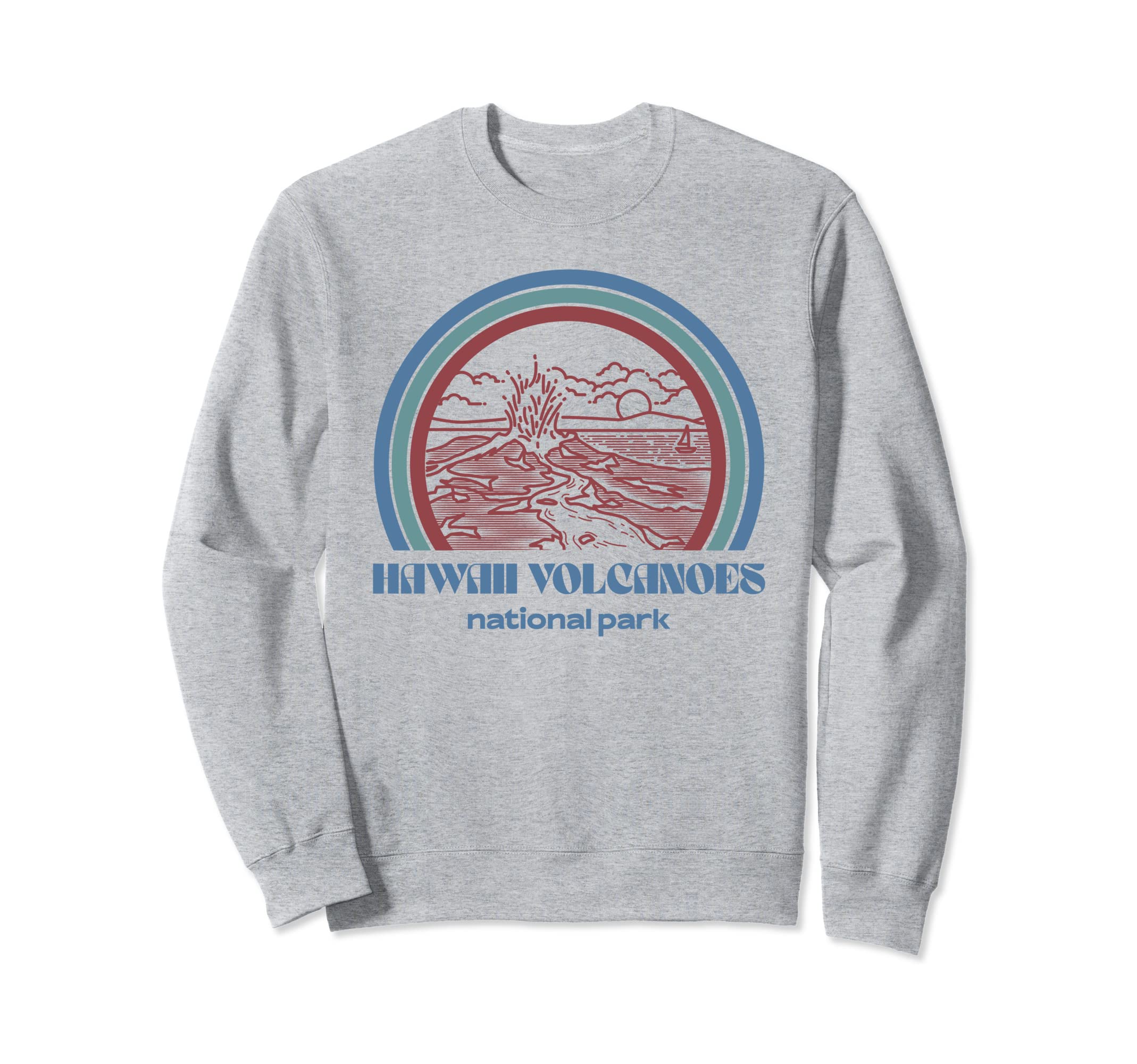 Hawaii Volcanoes National Park Sweatshirt - Minimalist Print Men Women - T-Shirt, Sweatshirt, Hoodie