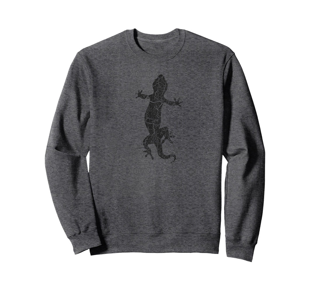 Lizard Distressed Lizard Sweatshirt - Novelty Apparel Unisex - T-Shirt, Sweatshirt, Hoodie