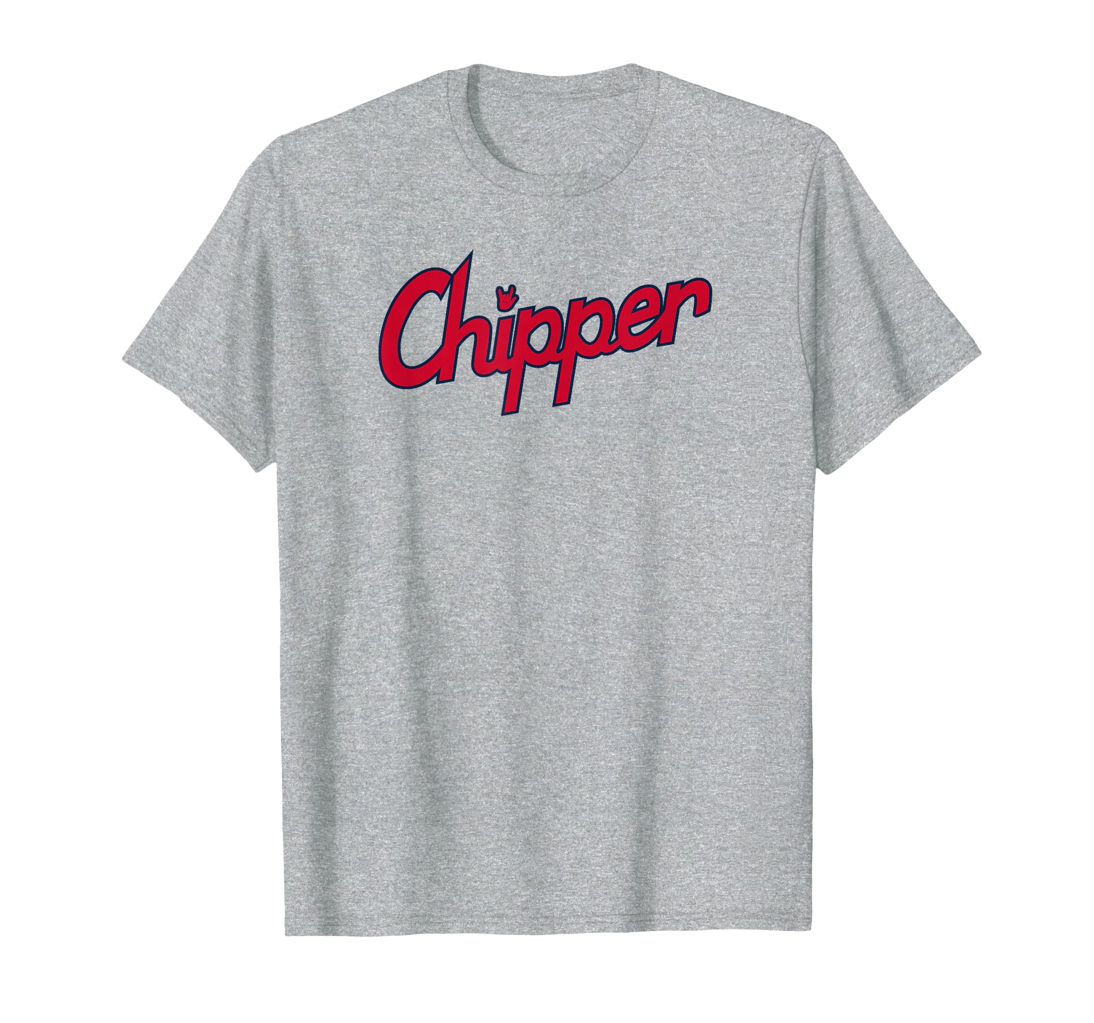 Chipper Jones Team Name Text Atlanta T-Shirt - Novelty Apparel for Adults - T-Shirt, Sweatshirt, Hoodie