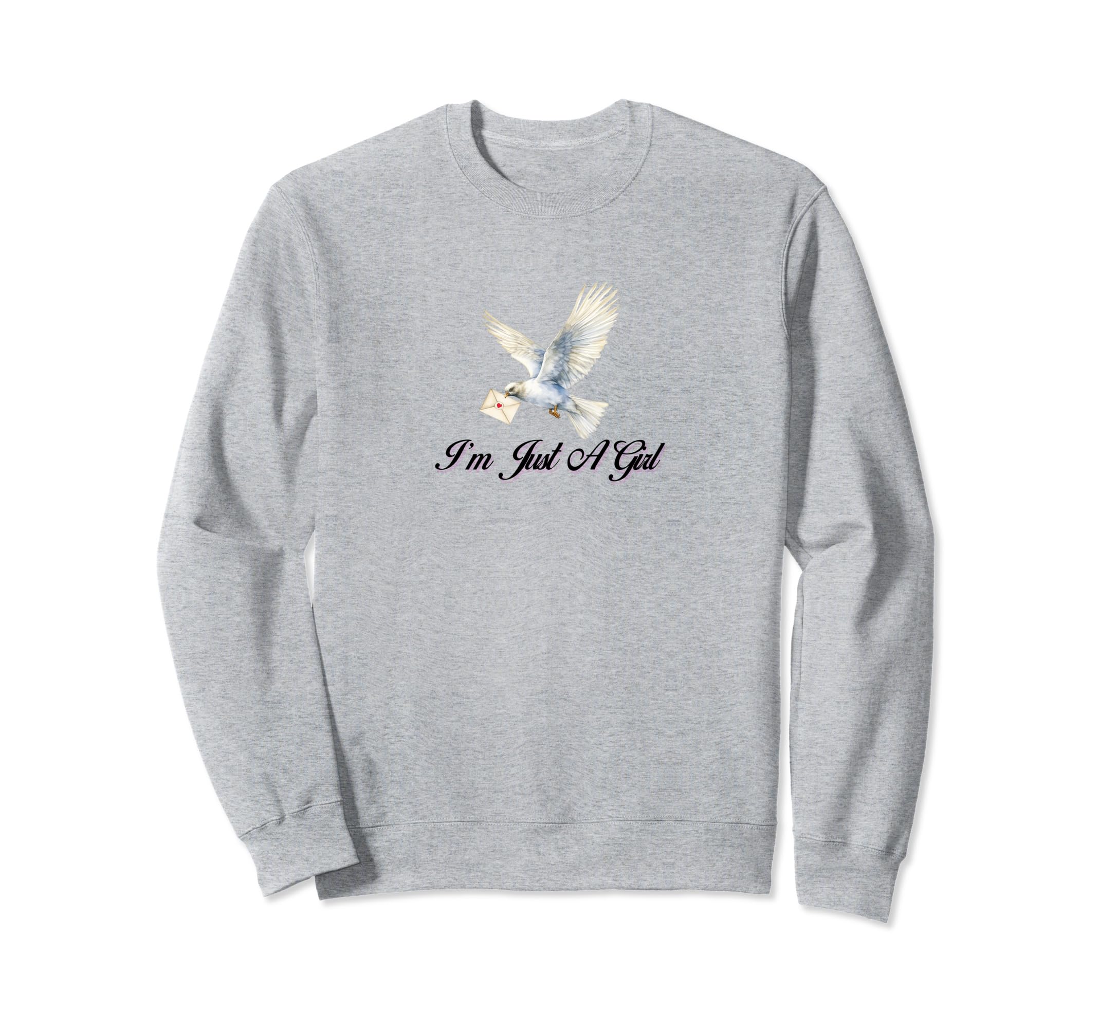 Im Just Coquette Dove Ribbon Sweatshirt - Aesthetic Graphic for Adults - T-Shirt, Sweatshirt, Hoodie