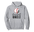 Baseball Uncle Family Matching Funny Hoodie - Casual Everyday Wear Unisex - T-Shirt, Sweatshirt, Hoodie