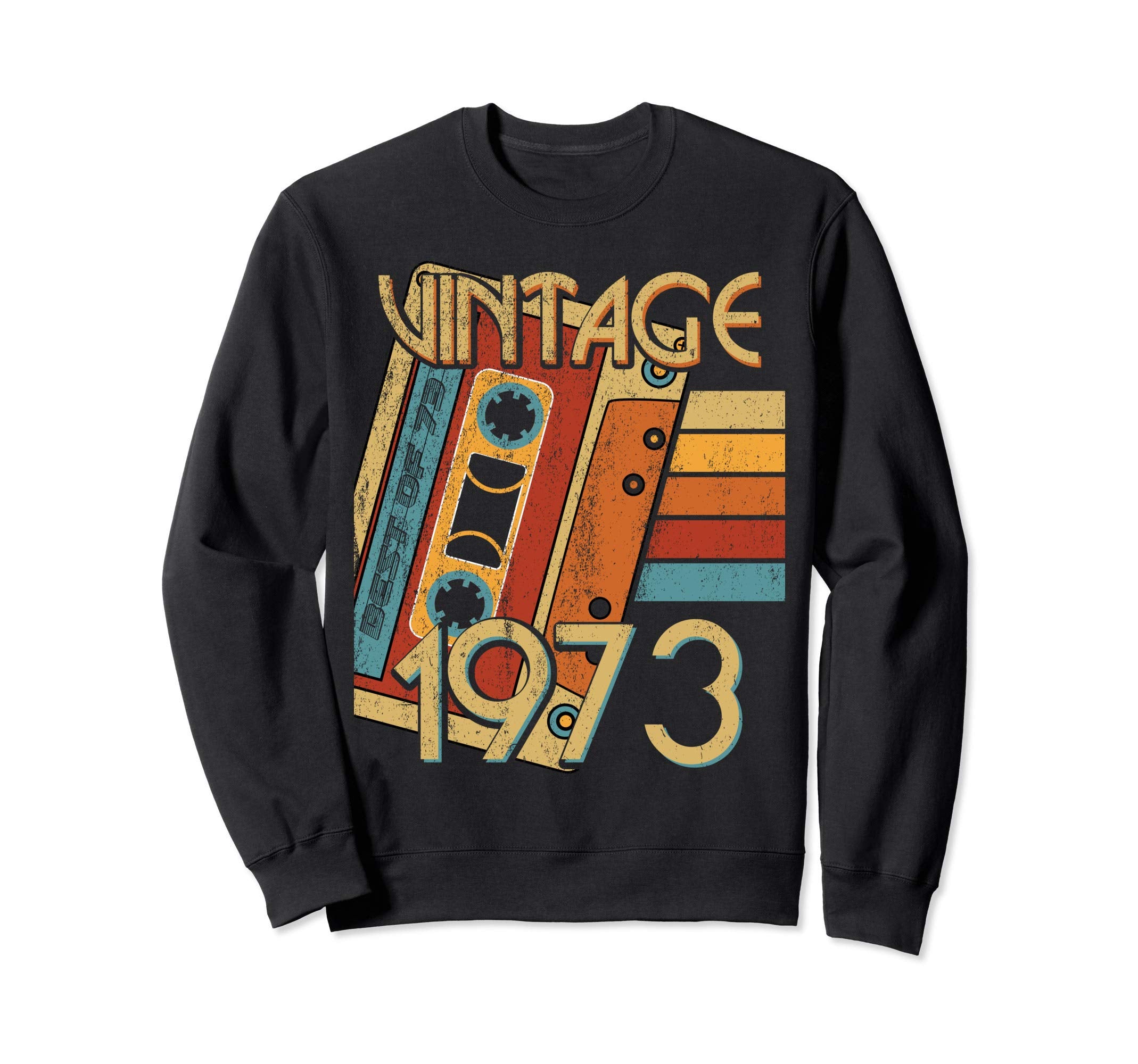 1973 Cassette Tape Sweatshirt - Aesthetic Graphic for Adults - T-Shirt, Sweatshirt, Hoodie