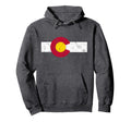Colorado Flag Distressed Sweatshirt - Fun Novelty Design for Adults - T-Shirt, Sweatshirt, Hoodie
