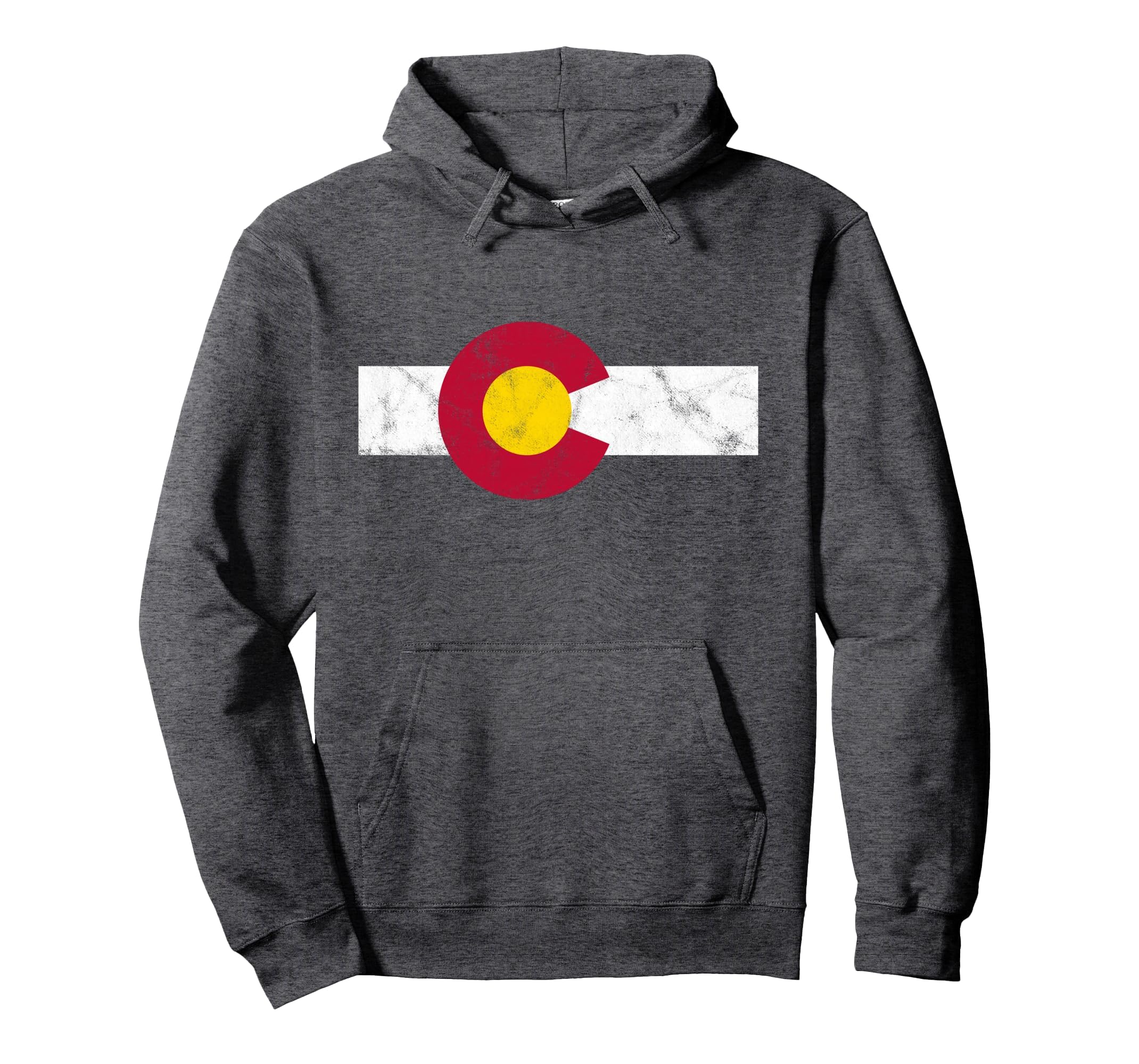 Colorado Flag Distressed Sweatshirt - Fun Novelty Design for Adults - T-Shirt, Sweatshirt, Hoodie