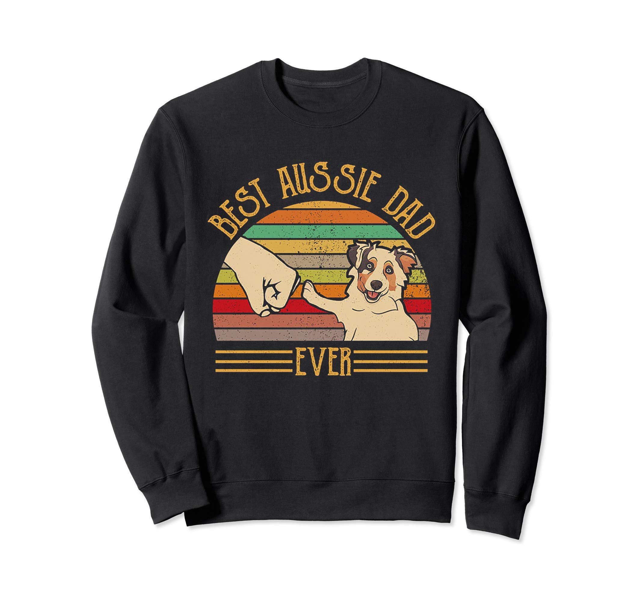 Best Aussie Dad Ever Sunset Sweatshirt - Unique Graphic Unisex - T-Shirt, Sweatshirt, Hoodie
