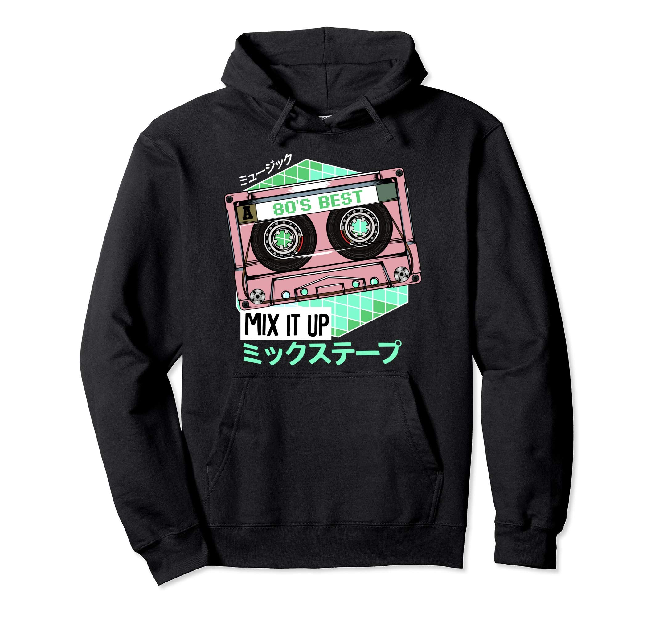 Mixtape 80S Japanese Otaku Cassette Tape Hoodie - Trendy Graphic Men Women - T-Shirt, Sweatshirt, Hoodie