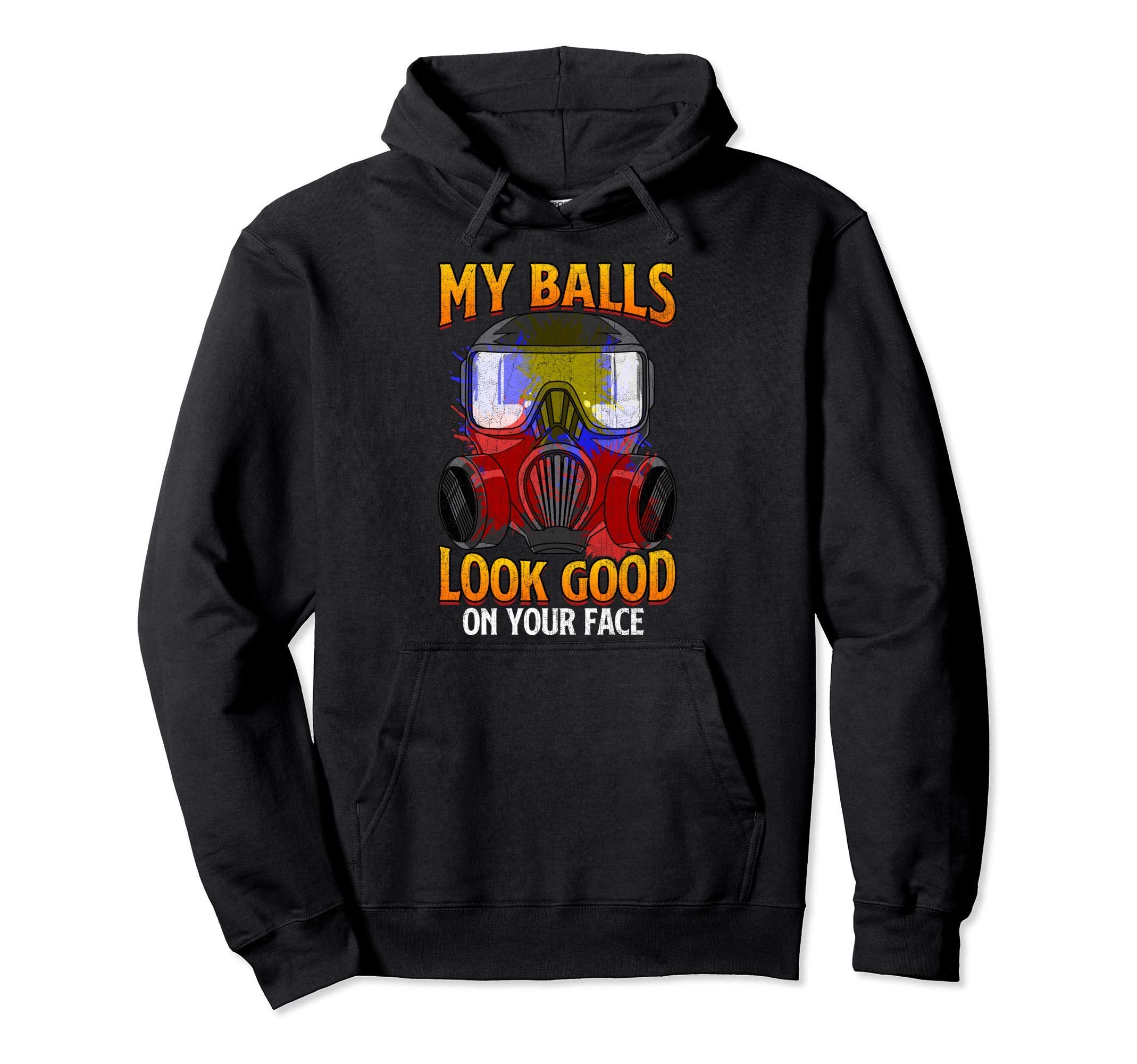 Distressed Paintball Hoodie - Streetwear Style Unisex - T-Shirt, Sweatshirt, Hoodie