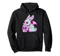 Kawaii Pastel Goth Creepy Rabbit Skull Hoodie - Streetwear Style for Adults - T-Shirt, Sweatshirt, Hoodie