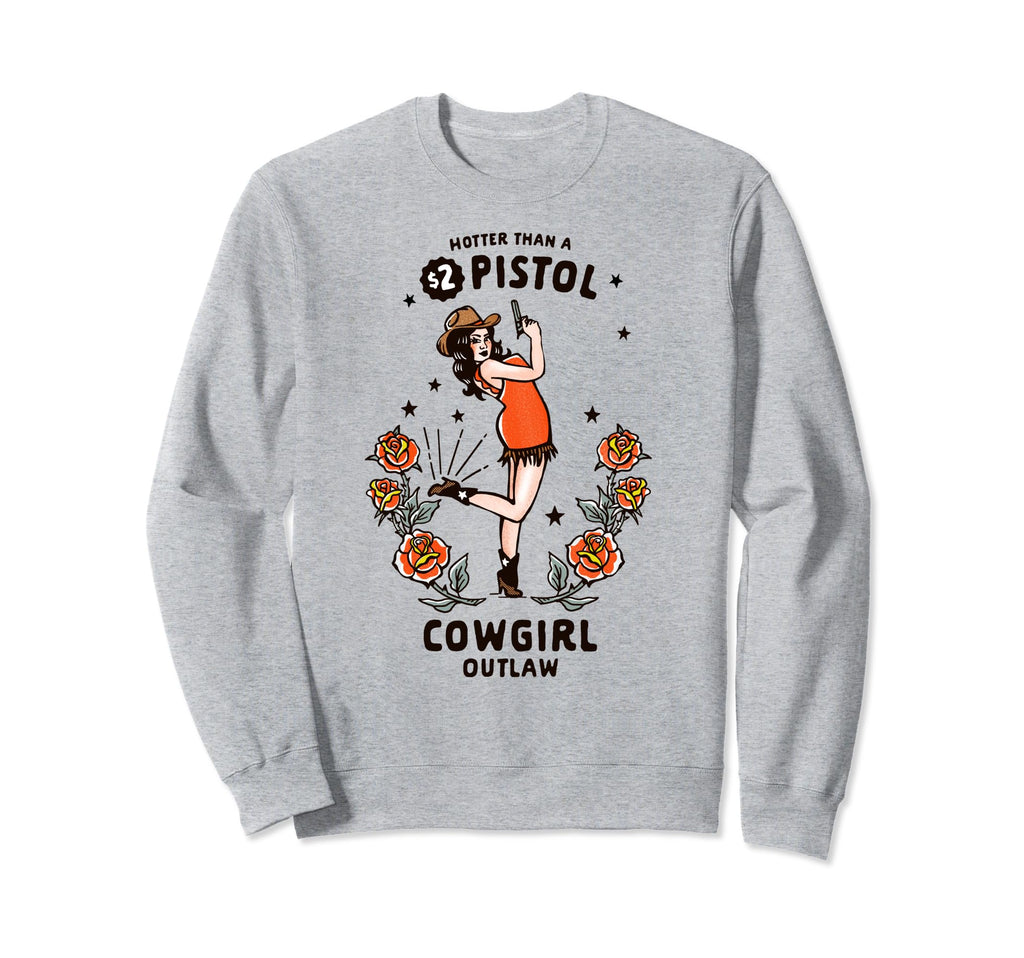 Womens Western Boho Outlaw Cowgirl Sweatshirt - Streetwear Style Unisex - T-Shirt, Sweatshirt, Hoodie