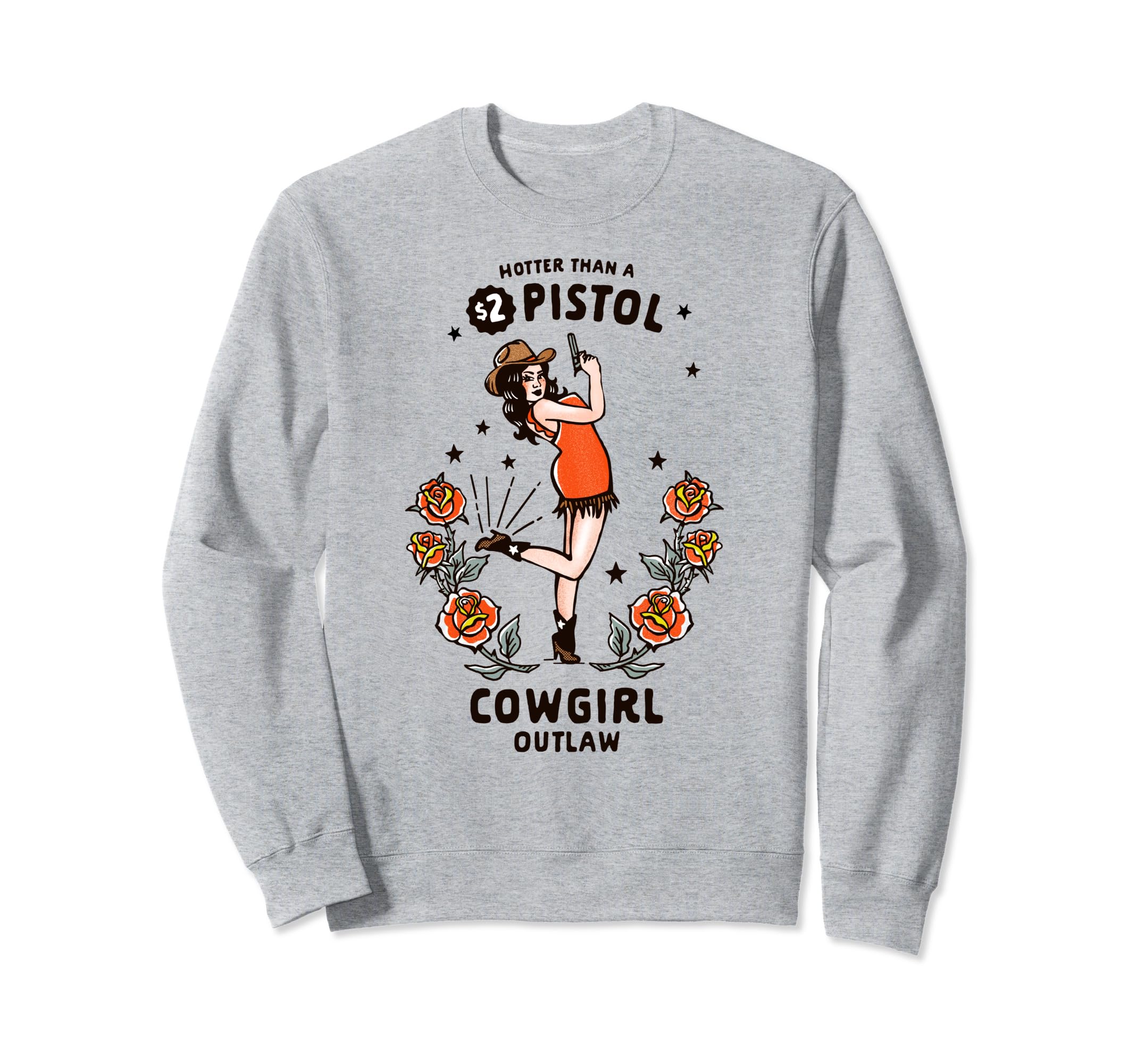 Womens Western Boho Outlaw Cowgirl Sweatshirt - Streetwear Style Unisex - T-Shirt, Sweatshirt, Hoodie