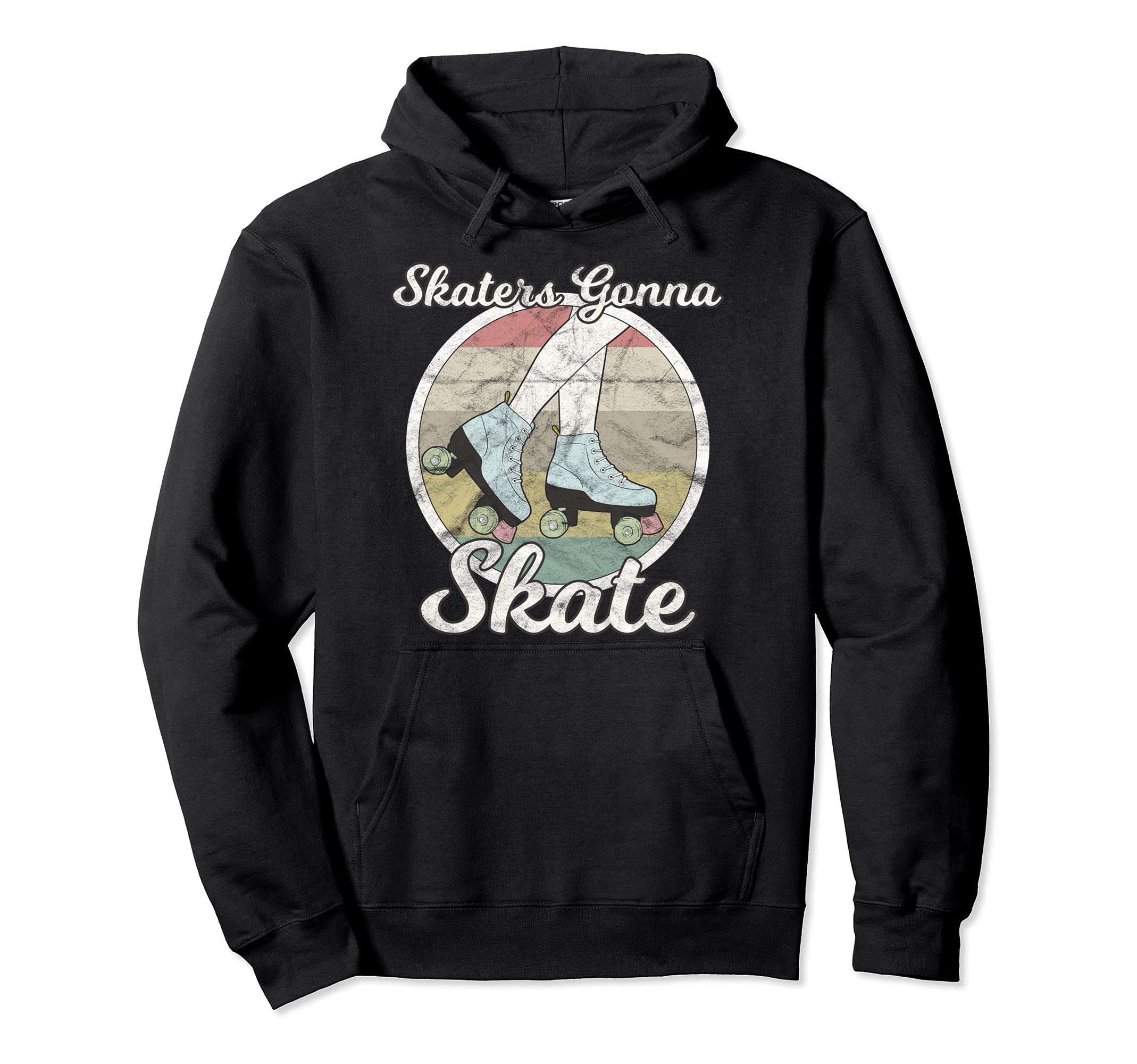 Skaters Gonna Skate Roller Skate Roller Hoodie - Graphic Print for Adults - T-Shirt, Sweatshirt, Hoodie