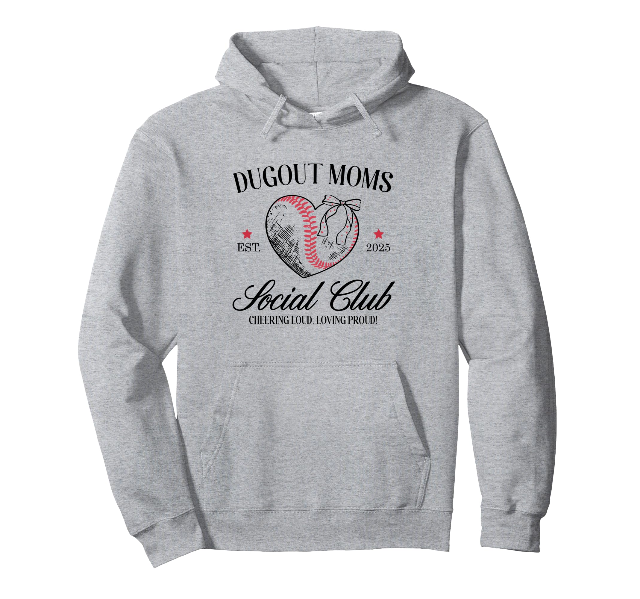 Coquette Dogout Moms Social Club Hoodie - Minimalist Print Men Women - T-Shirt, Sweatshirt, Hoodie
