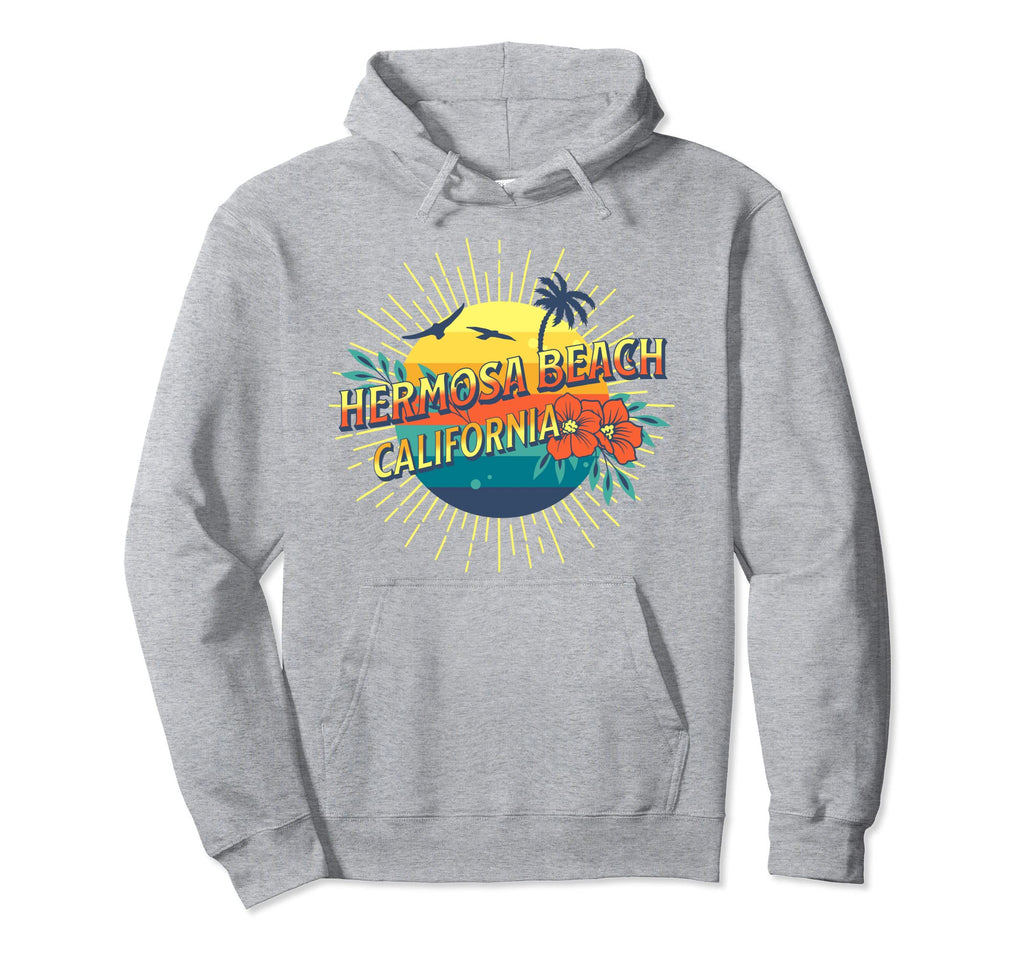 Hermosa California Beach Summer Vacation Hoodie - Graphic Print Unisex - T-Shirt, Sweatshirt, Hoodie