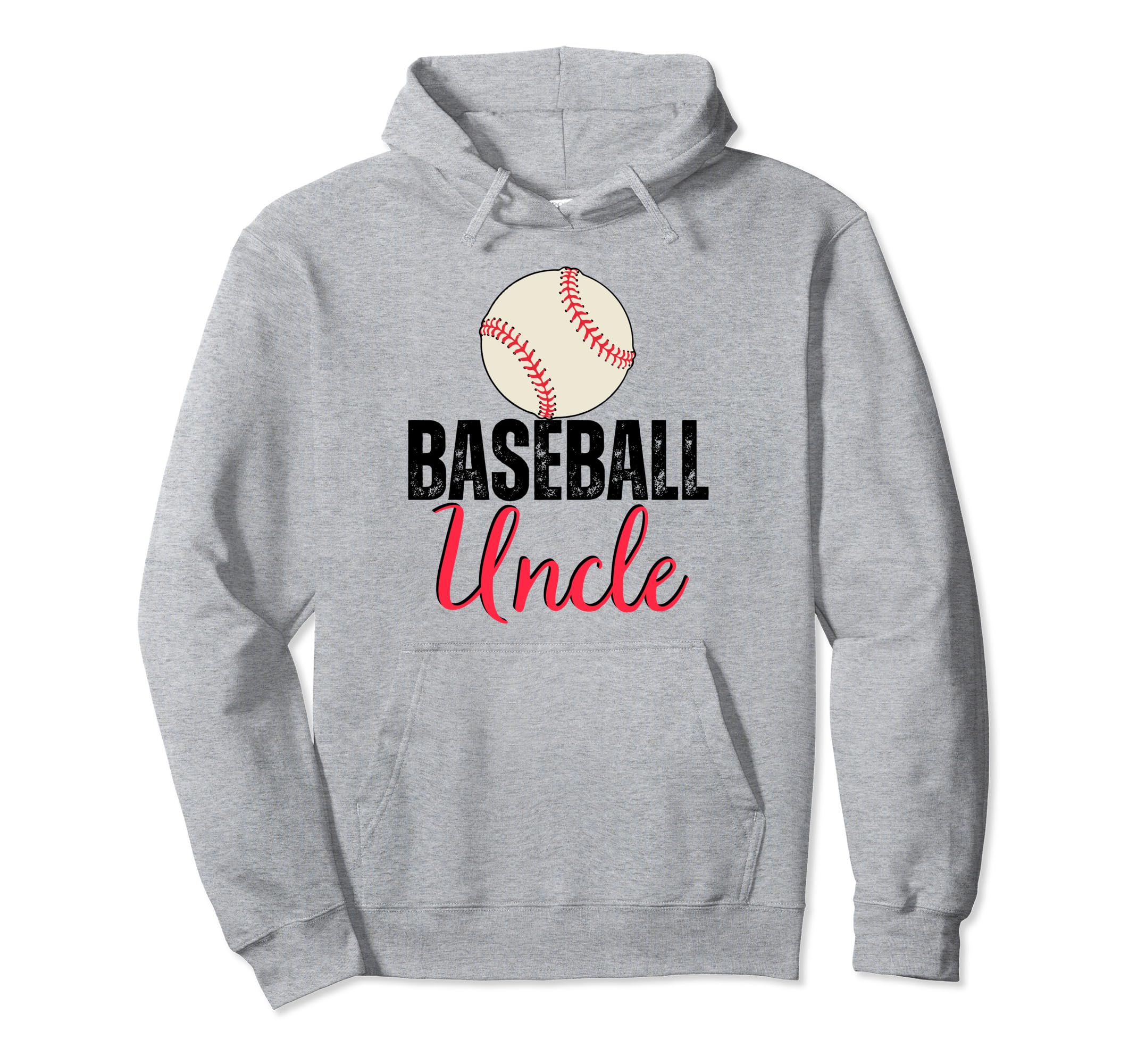 Baseball Uncle Family Matching Funny Hoodie - Minimalist Print Men Women - T-Shirt, Sweatshirt, Hoodie