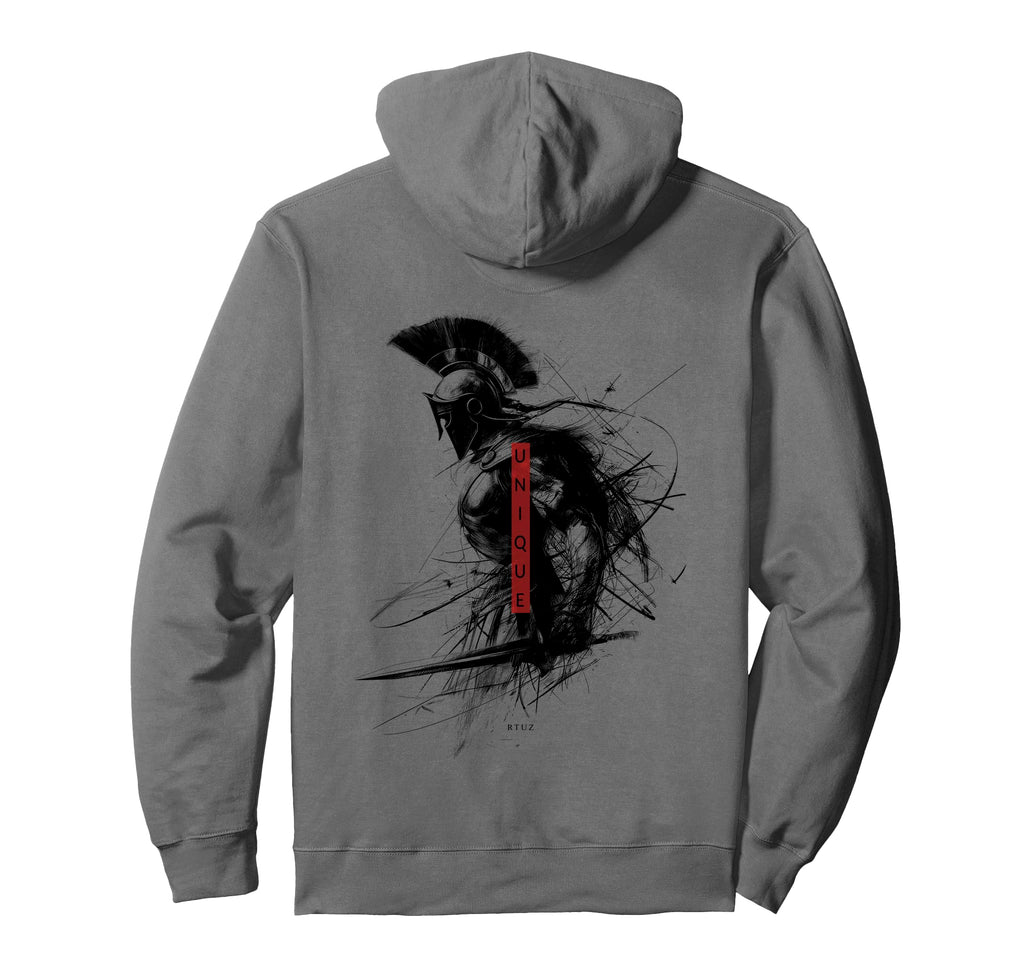 Back Spartan Helmet Warrior Y2K Hoodie - Streetwear Style Men Women - T-Shirt, Sweatshirt, Hoodie