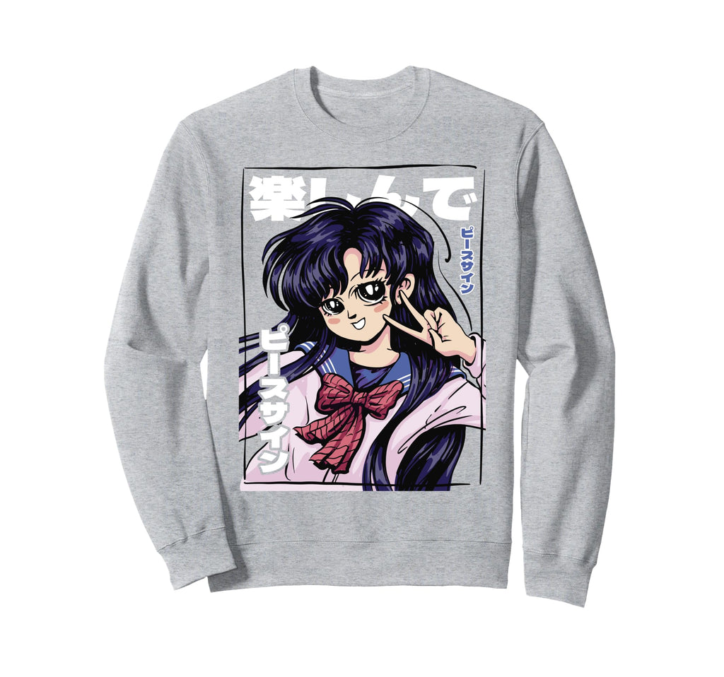 Anime Kawaii Aesthetic Manga 90S Sweatshirt - Streetwear Style Unisex - T-Shirt, Sweatshirt, Hoodie