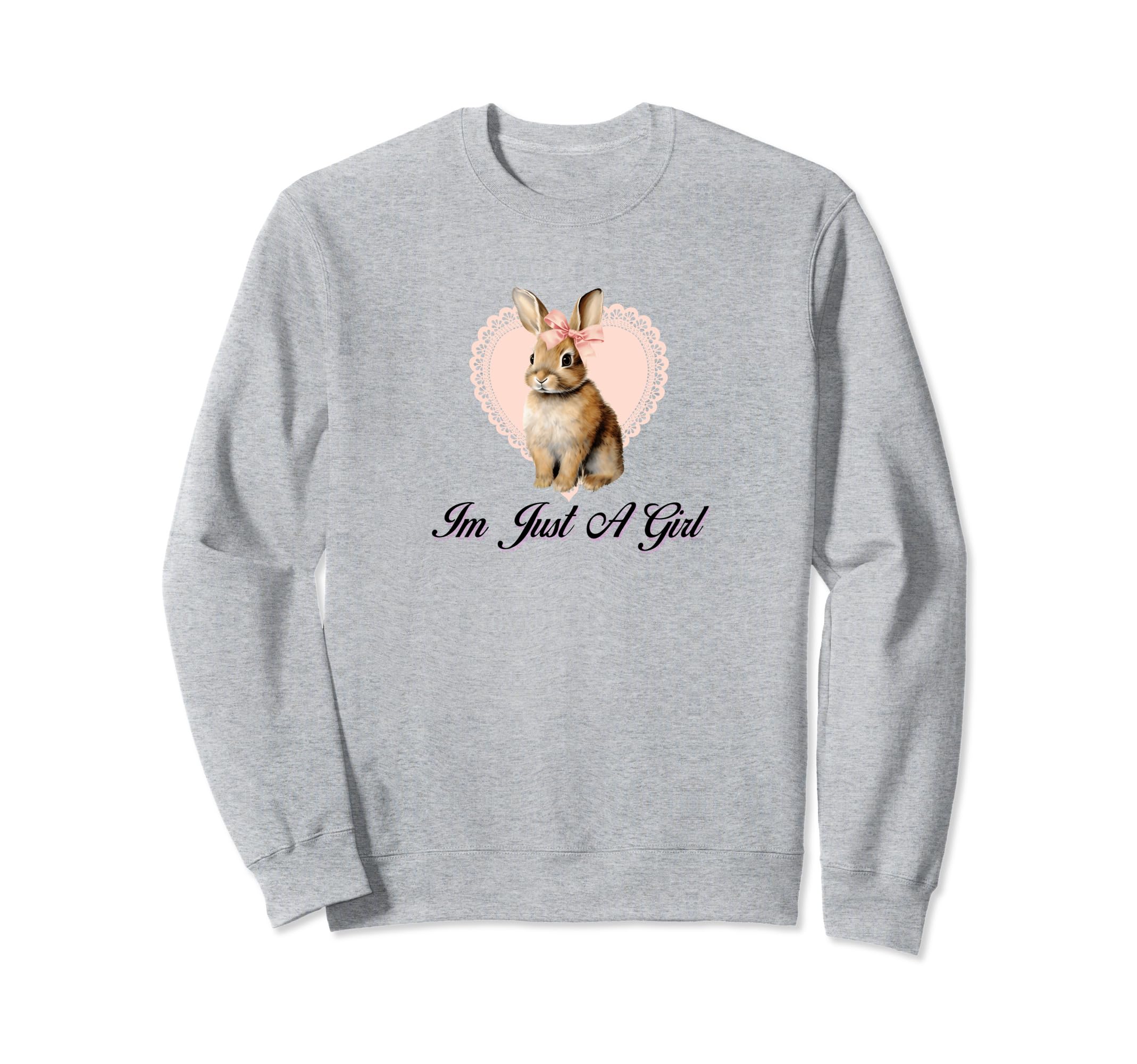 Im Just Coquette Bunny Girlcore Sweatshirt - Fun Novelty Design Men Women - T-Shirt, Sweatshirt, Hoodie