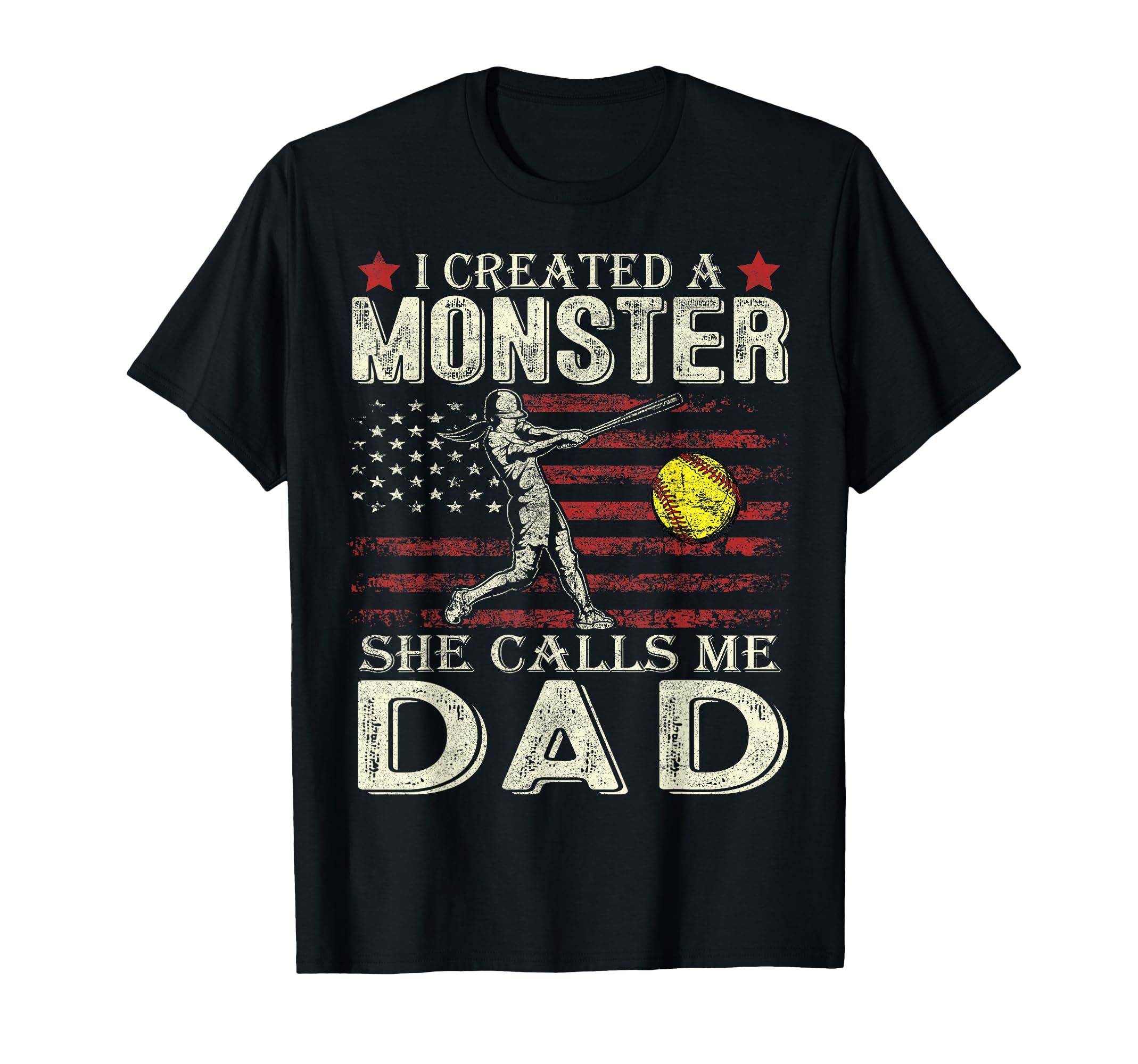 I Created Monster She Calls Me Dad T-Shirt - Minimalist Print Men Women - T-Shirt, Sweatshirt, Hoodie