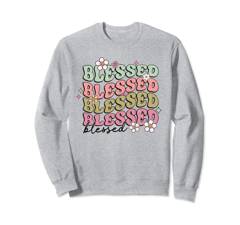 Boho Blessed Religious Jesus Bible Sweatshirt - Minimalist Print Unisex - T-Shirt, Sweatshirt, Hoodie