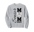 Senior Mom 2025 Baseball Bow Coquette Sweatshirt - Unique Graphic Unisex - T-Shirt, Sweatshirt, Hoodie