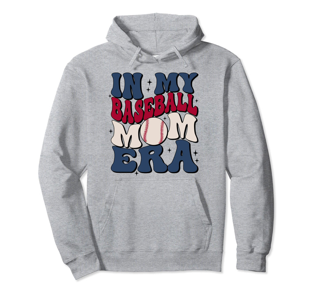 Groovy My Baseball Mom Era Baseball Hoodie - Unique Graphic for Adults - T-Shirt, Sweatshirt, Hoodie