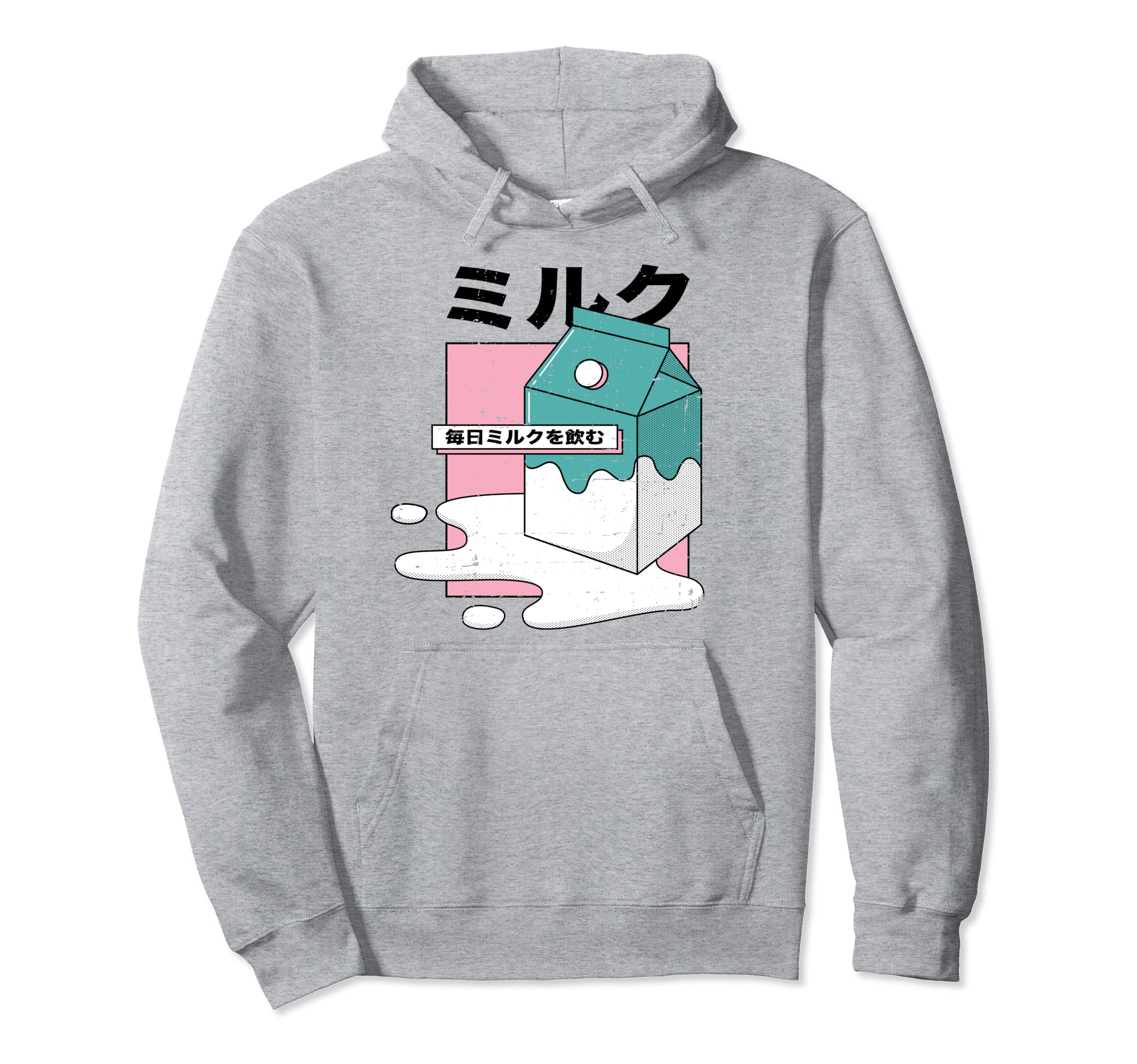 Japan Dairy Milk Aesthetic Vaporwave Hoodie - Unique Graphic Men Women - T-Shirt, Sweatshirt, Hoodie
