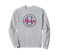 Womens Blue Red Baseball Mama Sweatshirt - Streetwear Style Men Women - T-Shirt, Sweatshirt, Hoodie