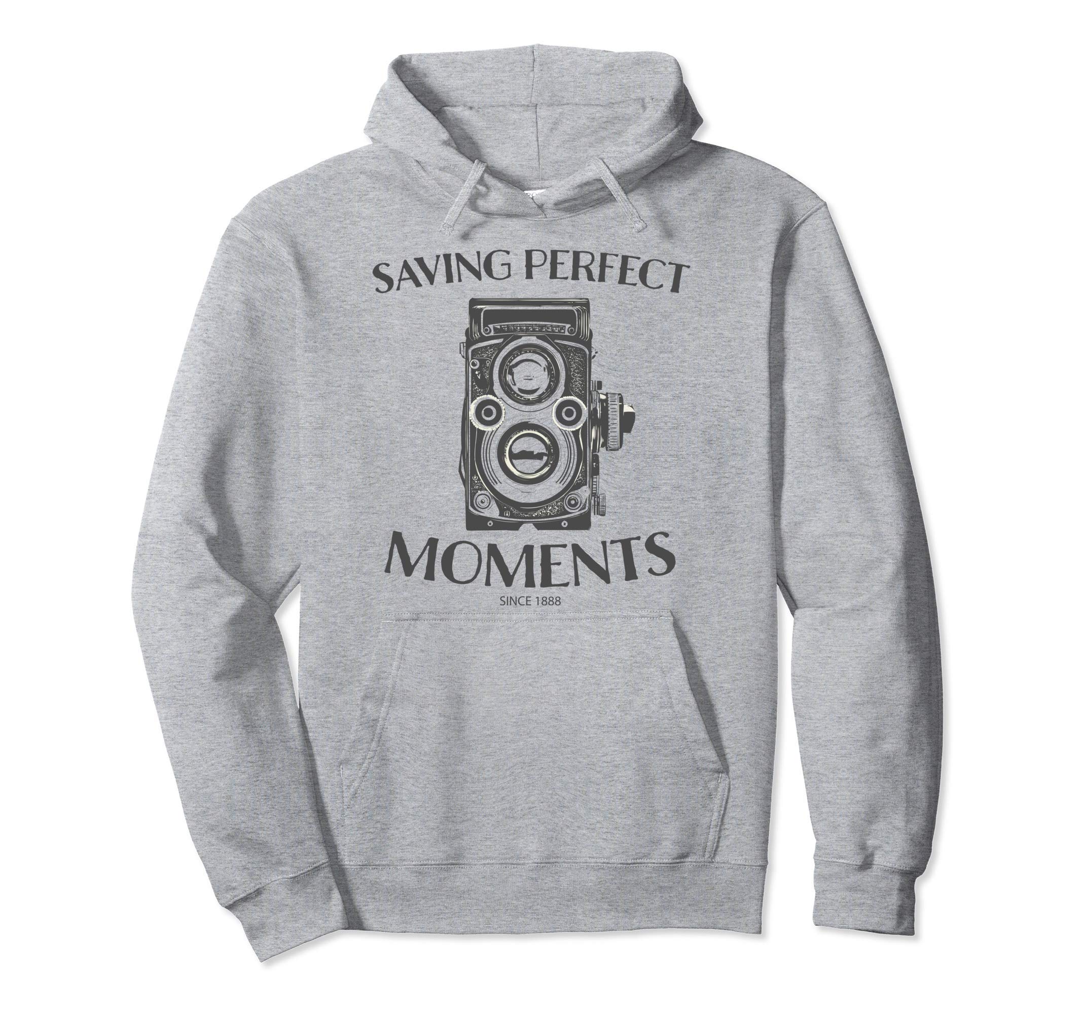 Saving Moments Camera Photographers Hoodie - Aesthetic Graphic for Adults - T-Shirt, Sweatshirt, Hoodie